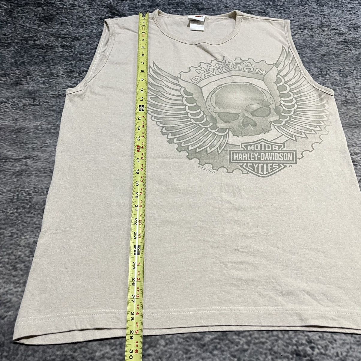 Harley Davidson Vintage Harley Davidson Sleeveless Shirt Skull 2000s Large Size US L / EU 52-54 / 3 - 11 Thumbnail