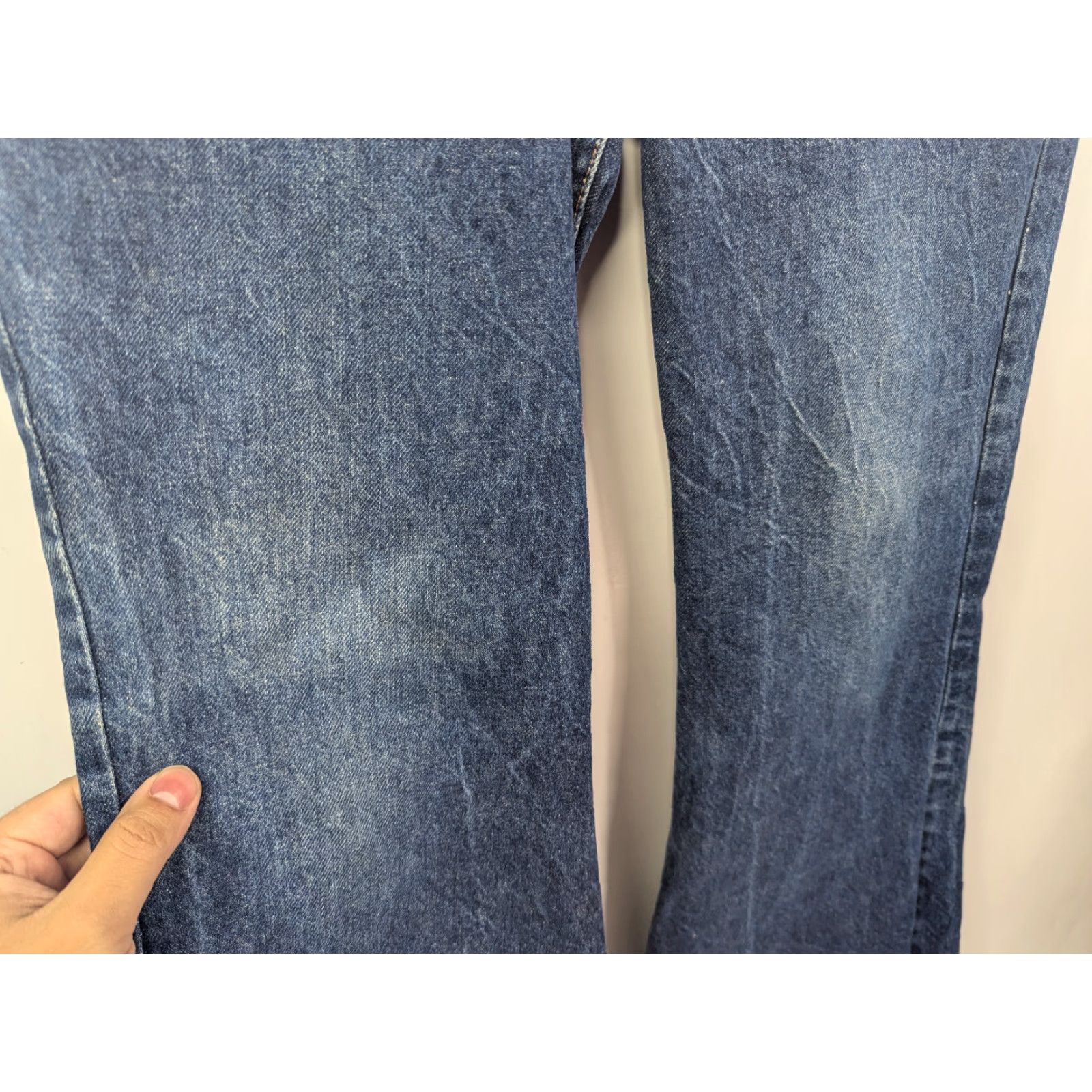 Levi's VINTAGE Levi's 684 Jeans Bell Bottoms 34x31 Denim Blue 70s Retro Bohemian Hippie Western USA Mens Bell Bottoms Size US 34 / EU 50 - 4 Thumbnail