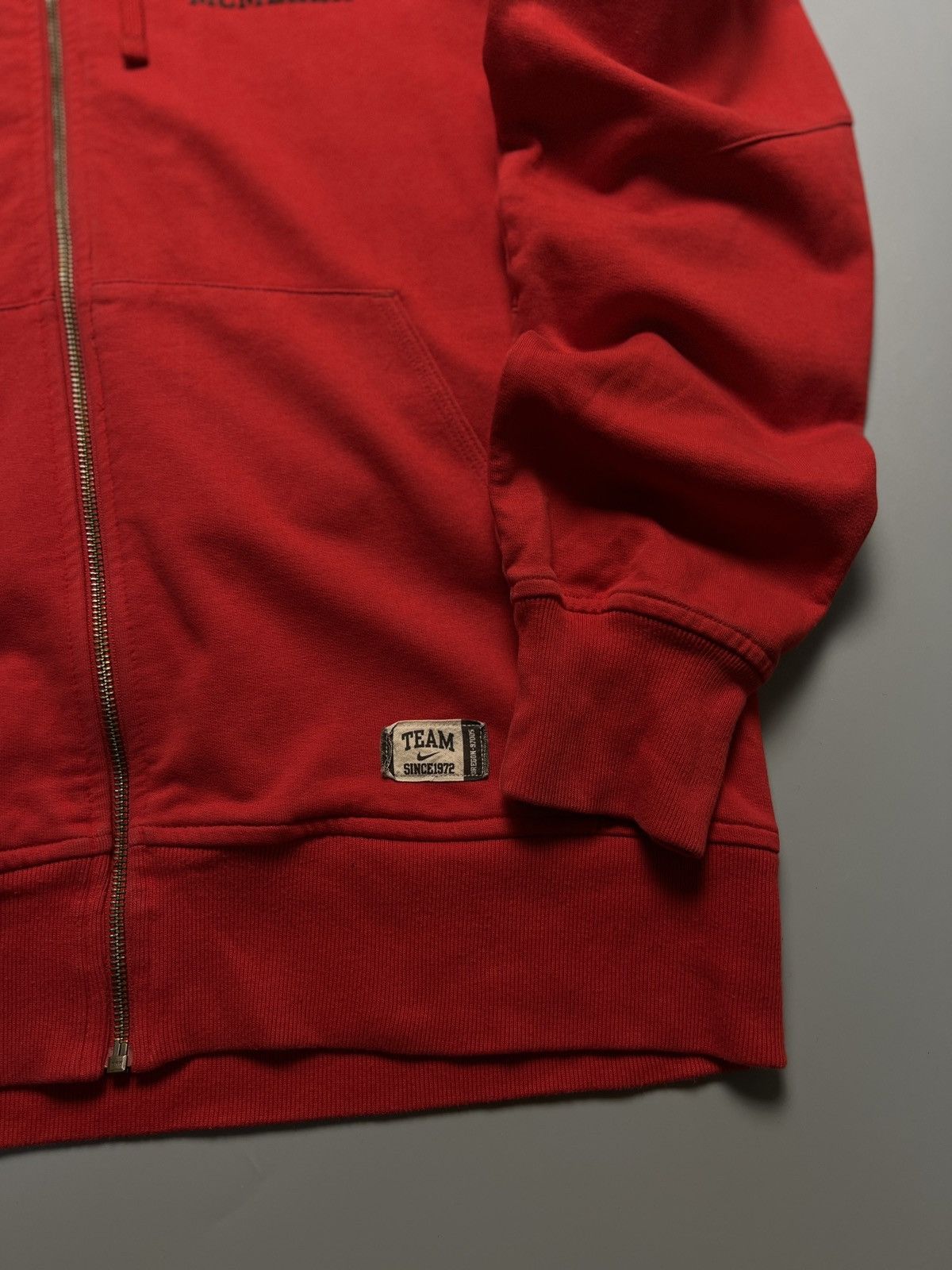 Nike × Vintage Vintage 90s Nike Oregon Y2K Zip-Up Hoodie Size US L / EU 52-54 / 3 - 3 Thumbnail