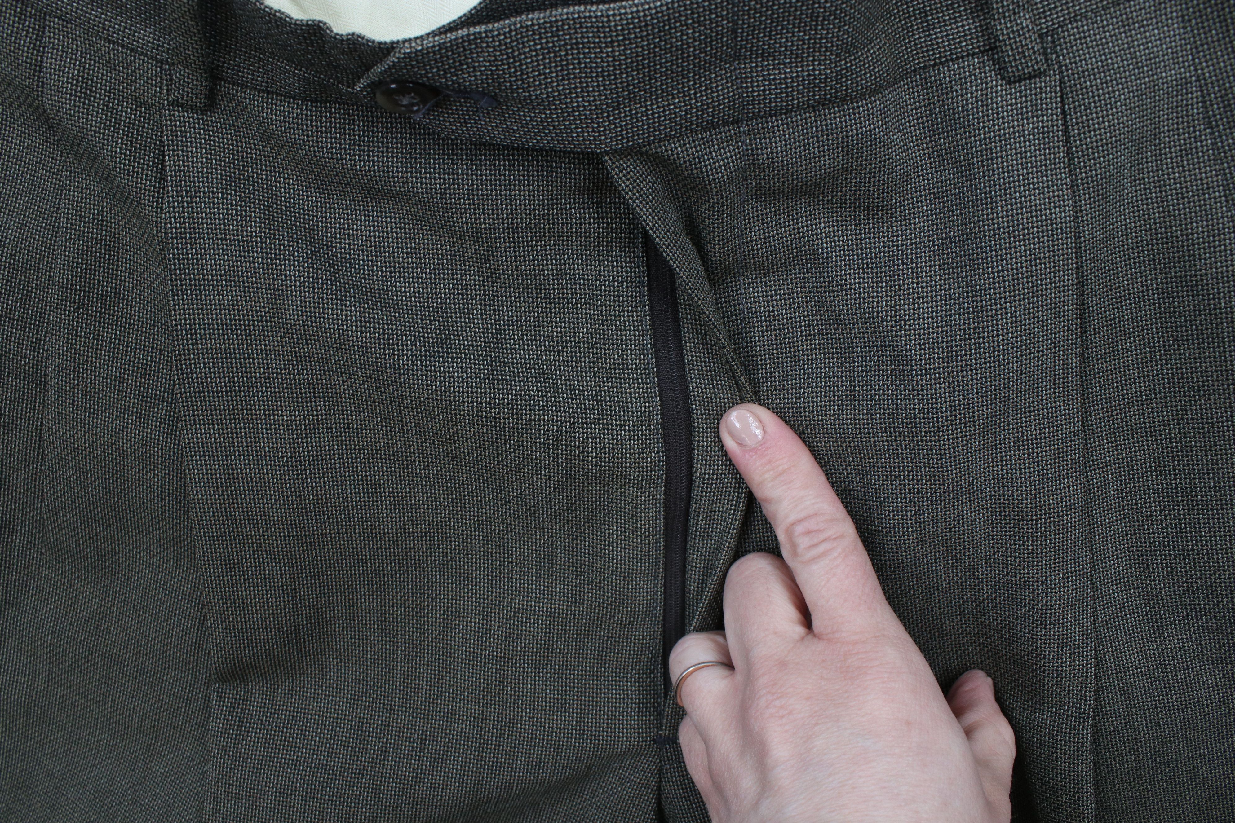 Vintage Vintage 90s Streetwear Pure Virgin Wool Tweed Chino Pants Size US 36 / EU 52 - 8 Thumbnail