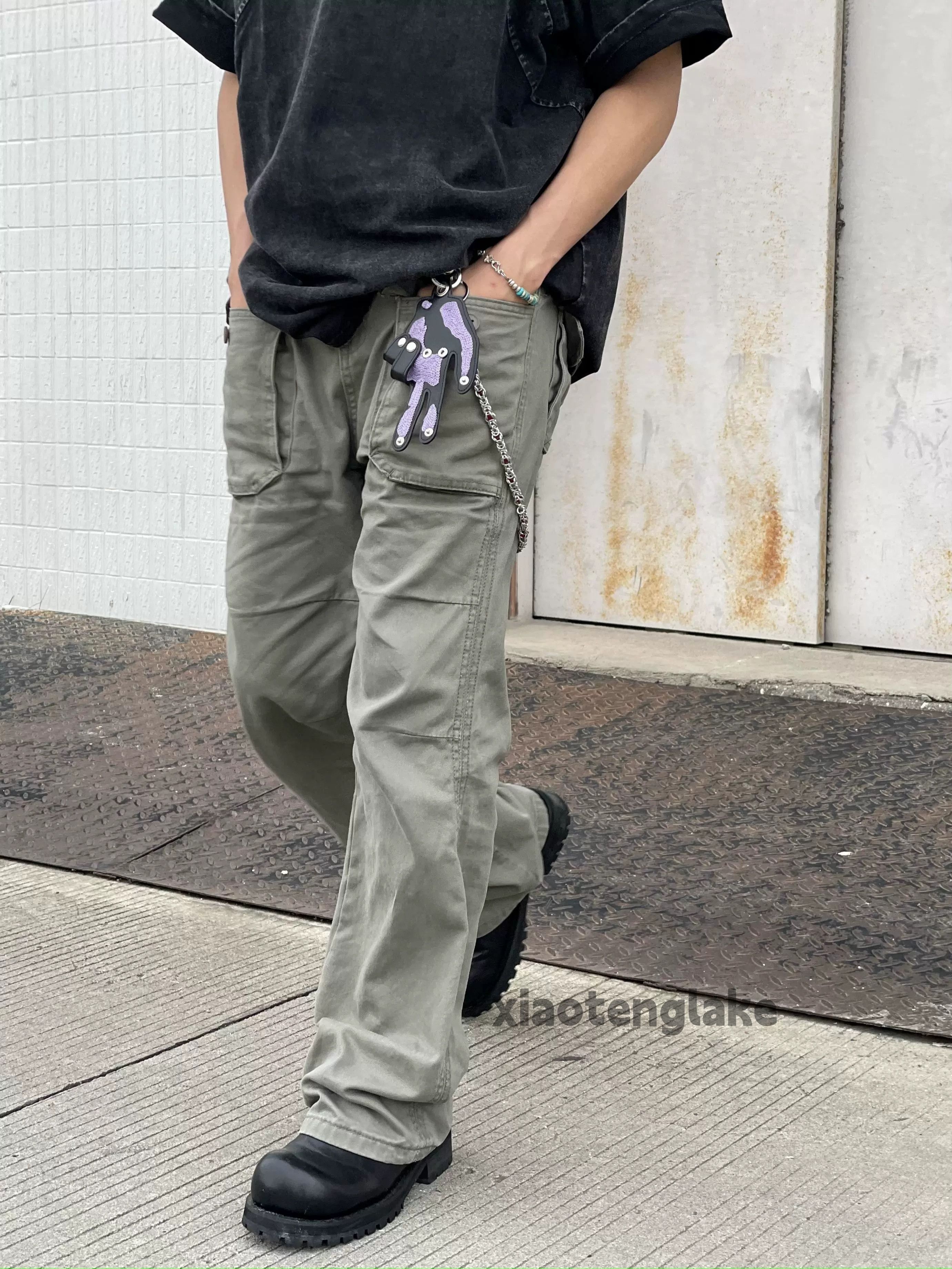 Designer × Japanese Brand × Vintage washed faded utility pleated loose baggy cargo pants Size US 32 / EU 48 - 1 Thumbnail
