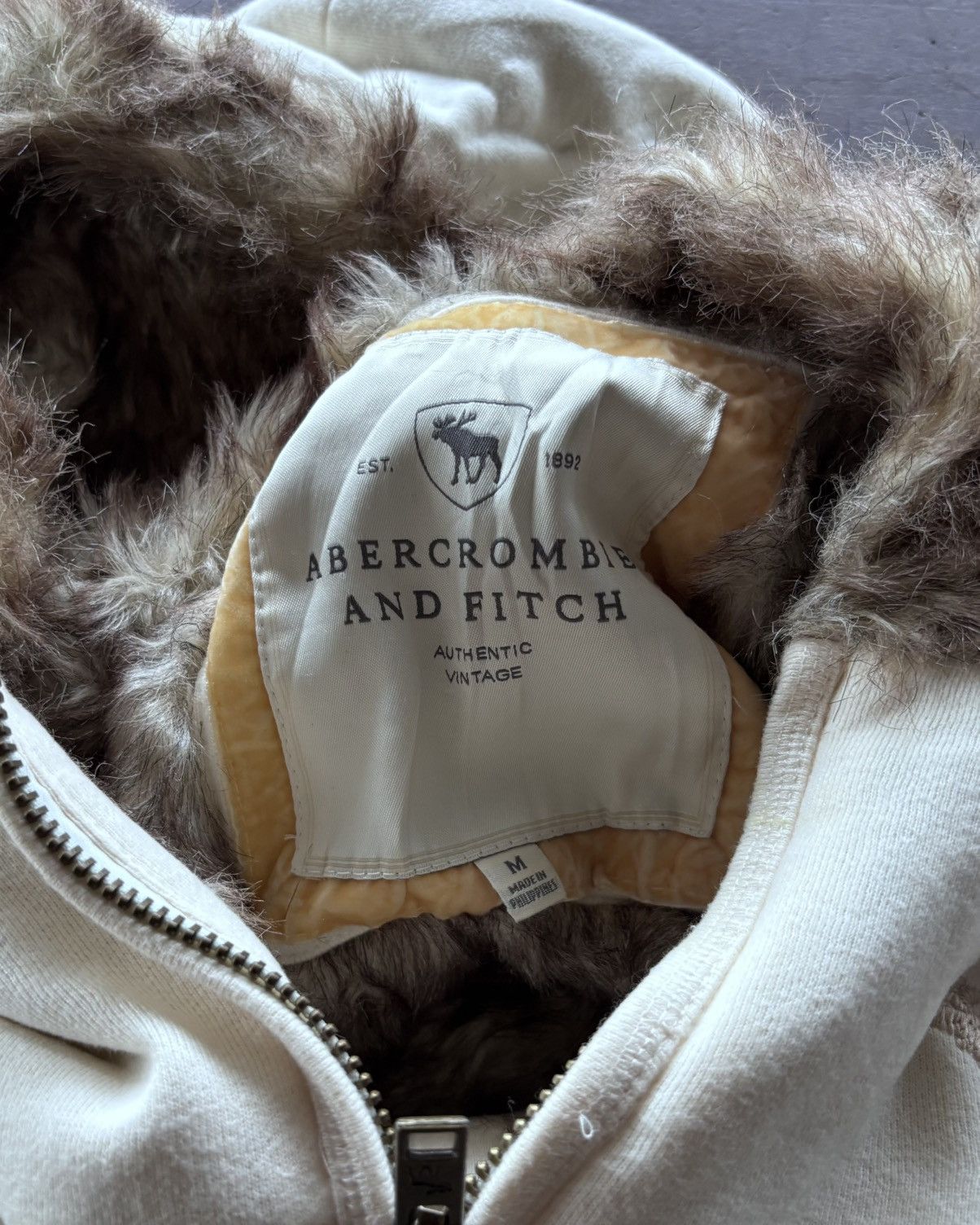 Japanese Brand Abercrombie Faux Fur Zip Up Hoodie Size US S / EU 44-46 / 1 - 4 Thumbnail