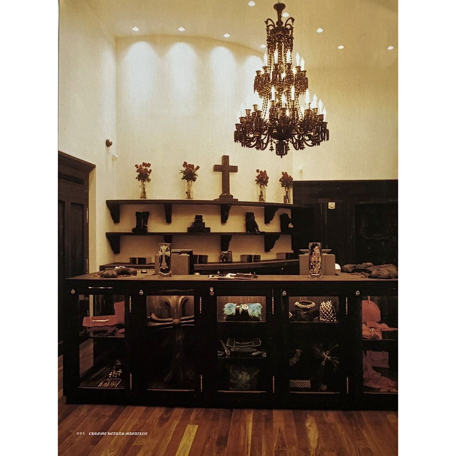 Chrome Hearts × Japanese Brand × Vintage Chrome Hearts light & crosses photo Poster framed 9x11 Size ONE SIZE - 2 Thumbnail