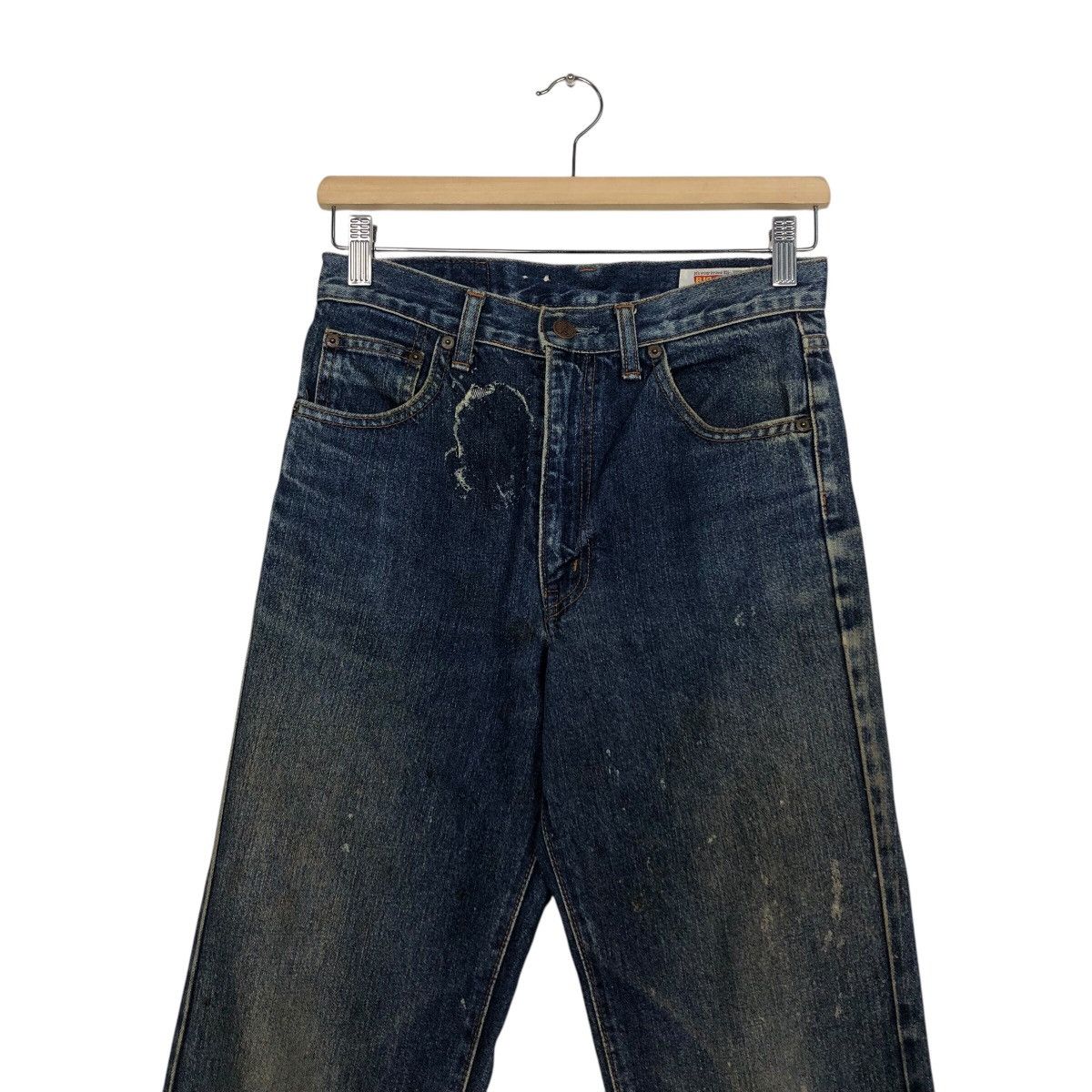 Japanese Brand 📌Vintage Denim Jeans Straight Cut Big John Indigo Blue Size 28" / US 6 / IT 42 - 5 Thumbnail