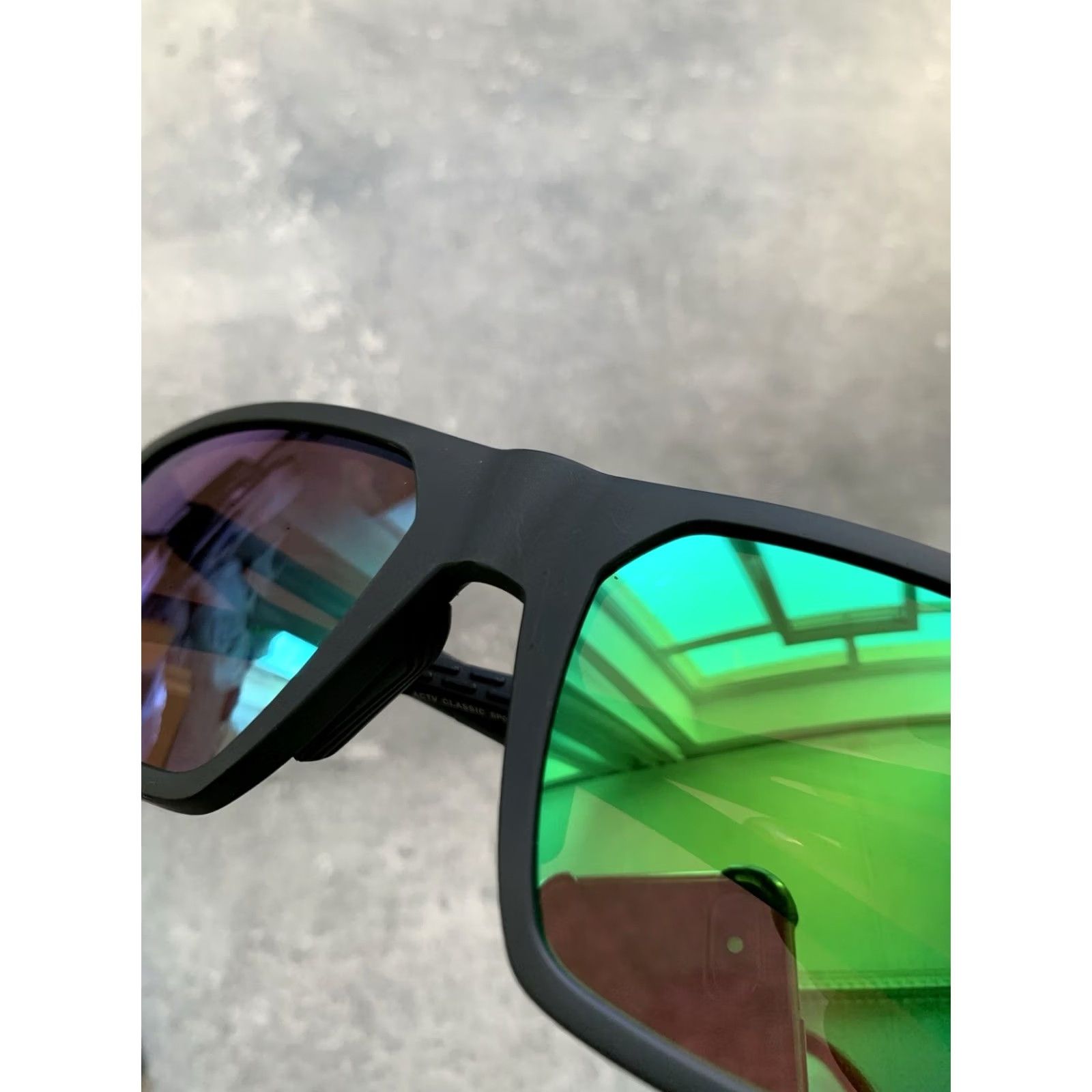 Adidas ADIDAS SPORT SUNGLASSES SP0111 57mm JK9752 BLACK UNISEX Sunglasses Square Green Lens Unisex Adults 57 mm Size ONE SIZE - 7 Thumbnail
