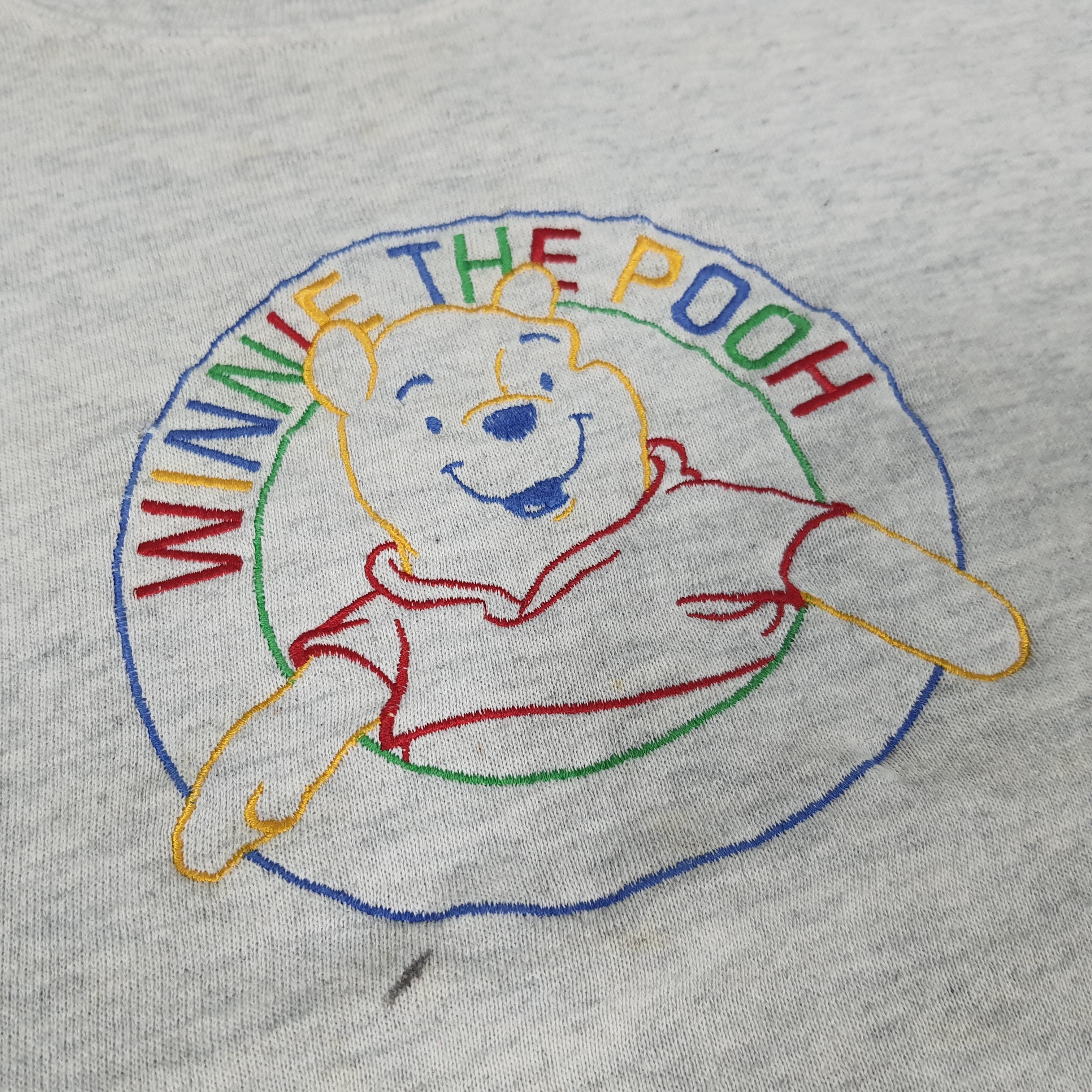 Disney × Vintage Vintage Winnie The Pooh Embroidered Sweatshirts Size US L / EU 52-54 / 3 - 2 Thumbnail