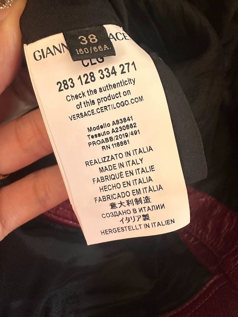 Versace Versace Angora red pencil skirt Size 37" - 4 Thumbnail