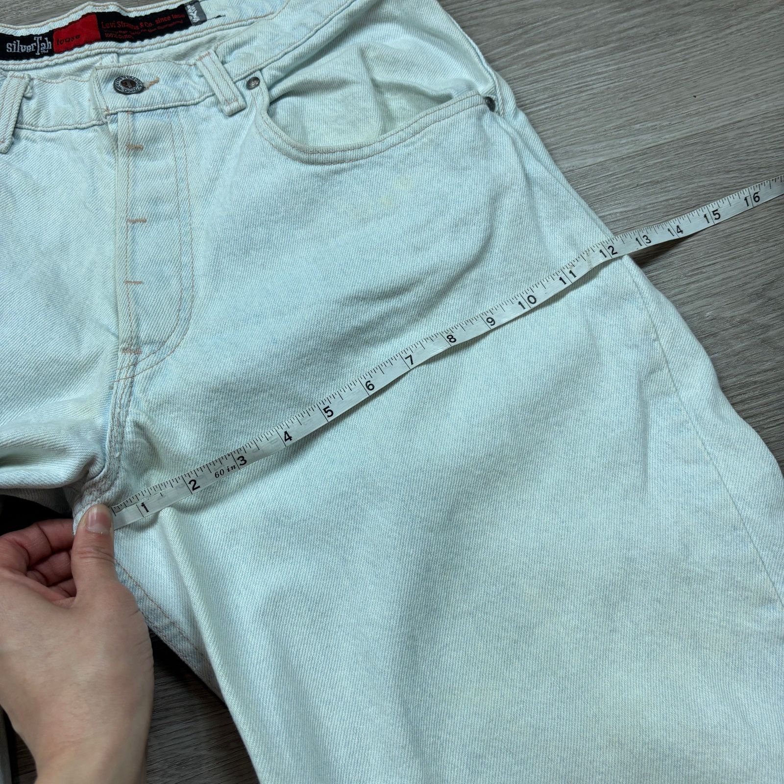 Levi's × Vintage VTG 90s Levi's Silvertab Loose Baggy Tapered Jeans 31x32 Y2K Size US 31 - 9 Thumbnail
