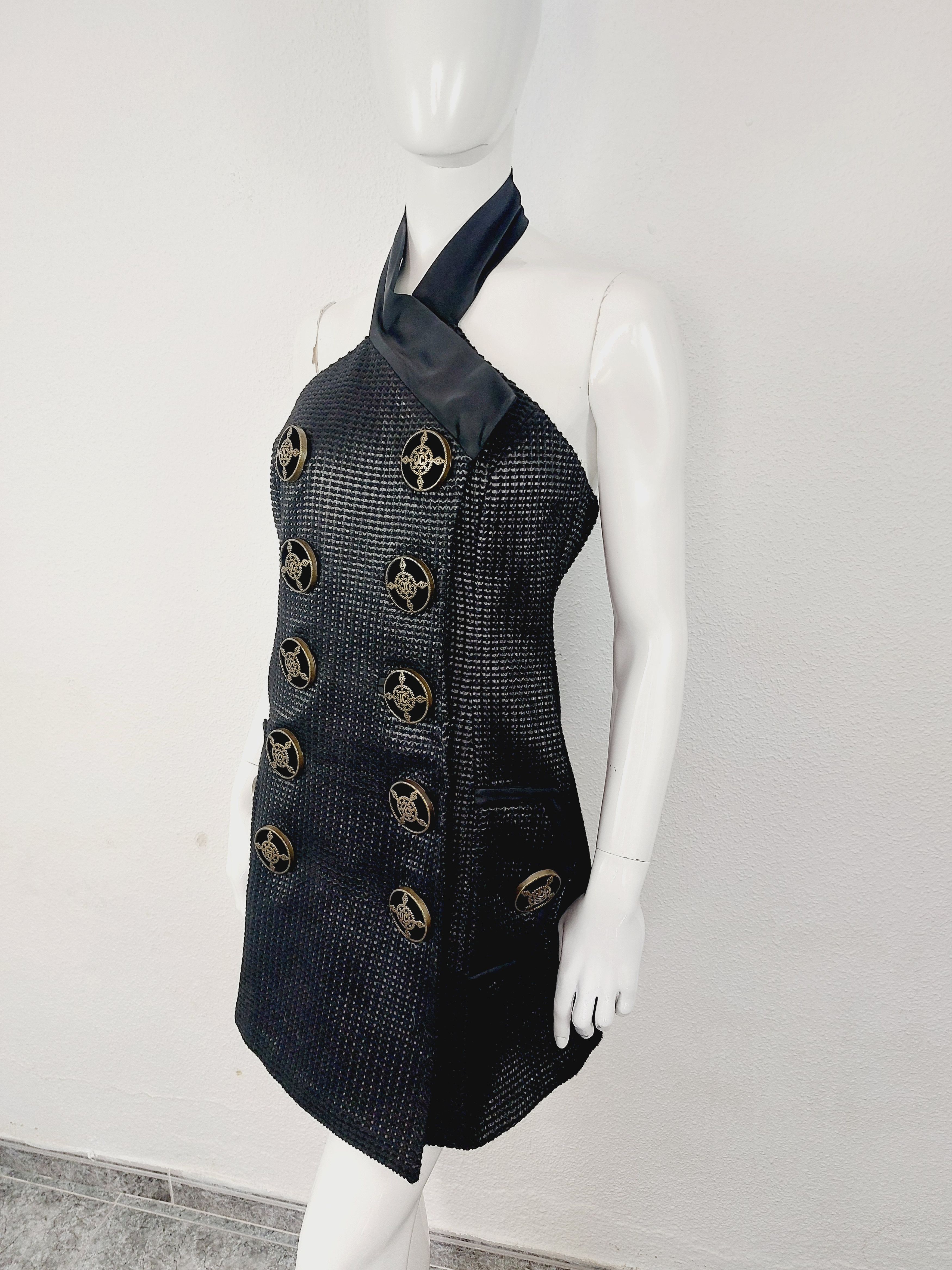 Roberto Cavalli Roberto Cavalli Giant Buttons Cocktail Evening Wrap Dress Size M / US 6-8 / IT 42-44 - 1 Thumbnail