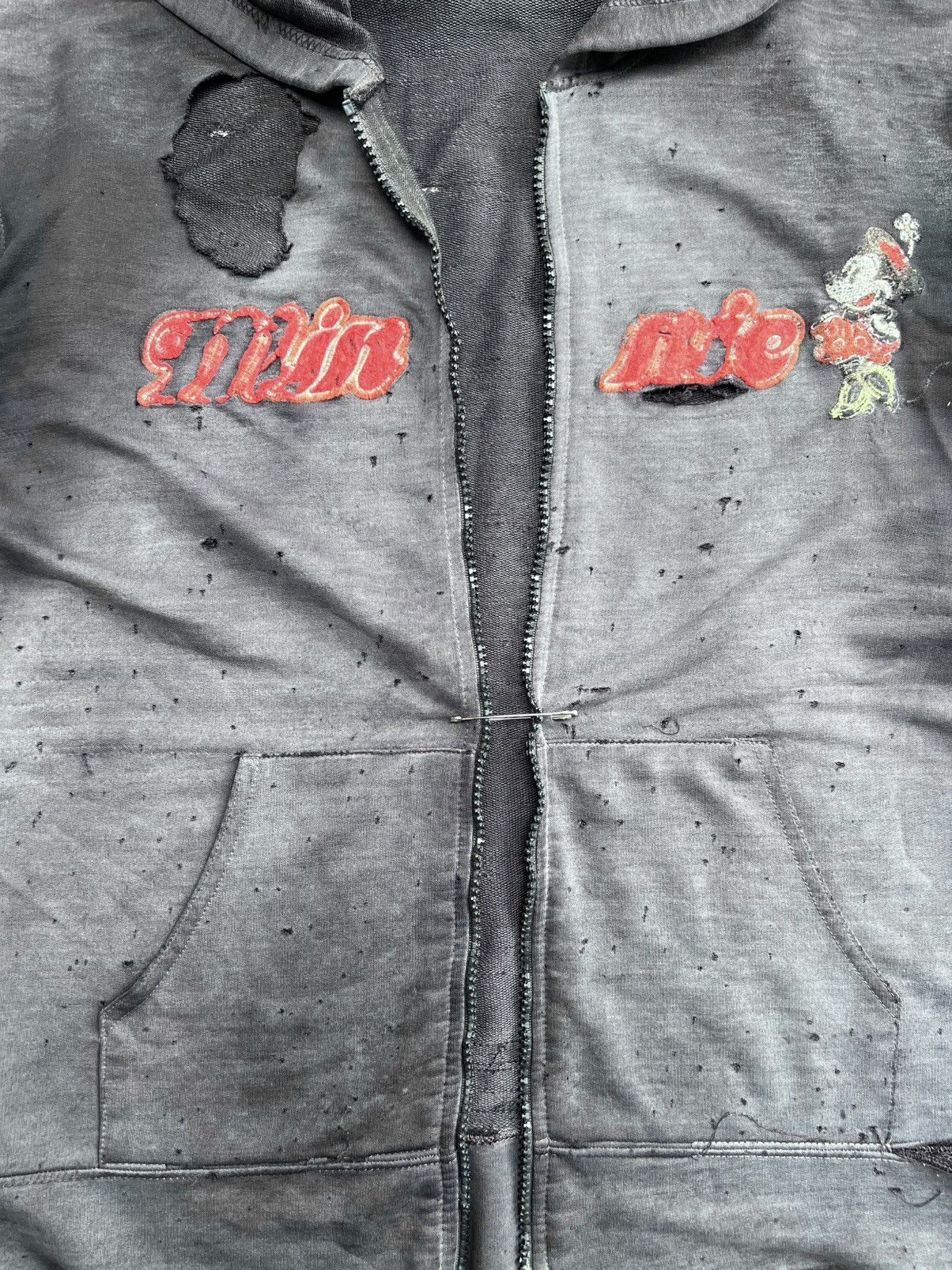 Vintage Thrashed Sun Faded Mickey Mouse Hoodie Distressed Grunge Size US M / EU 48-50 / 2 - 4 Thumbnail