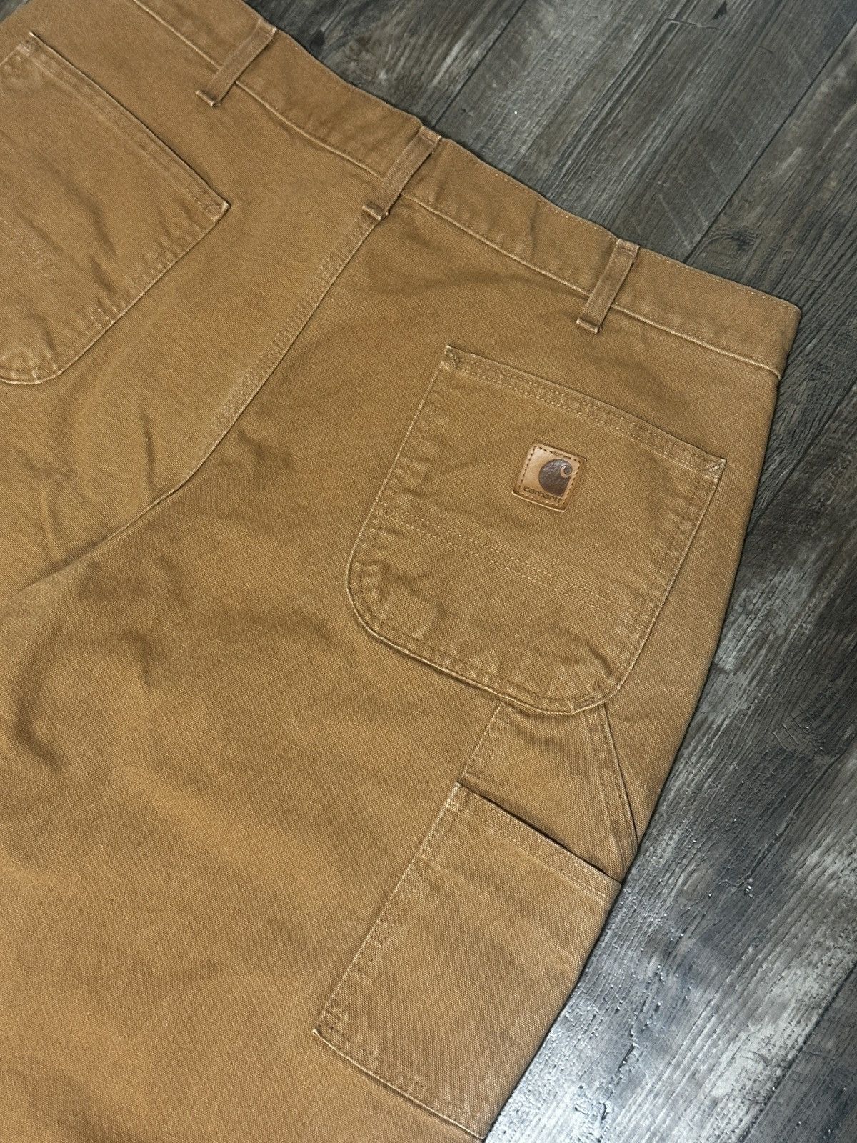 Carhartt × Vintage Vintage 90s Carhartt Brown Baggy Original Pants Size US 38 / EU 54 - 3 Thumbnail