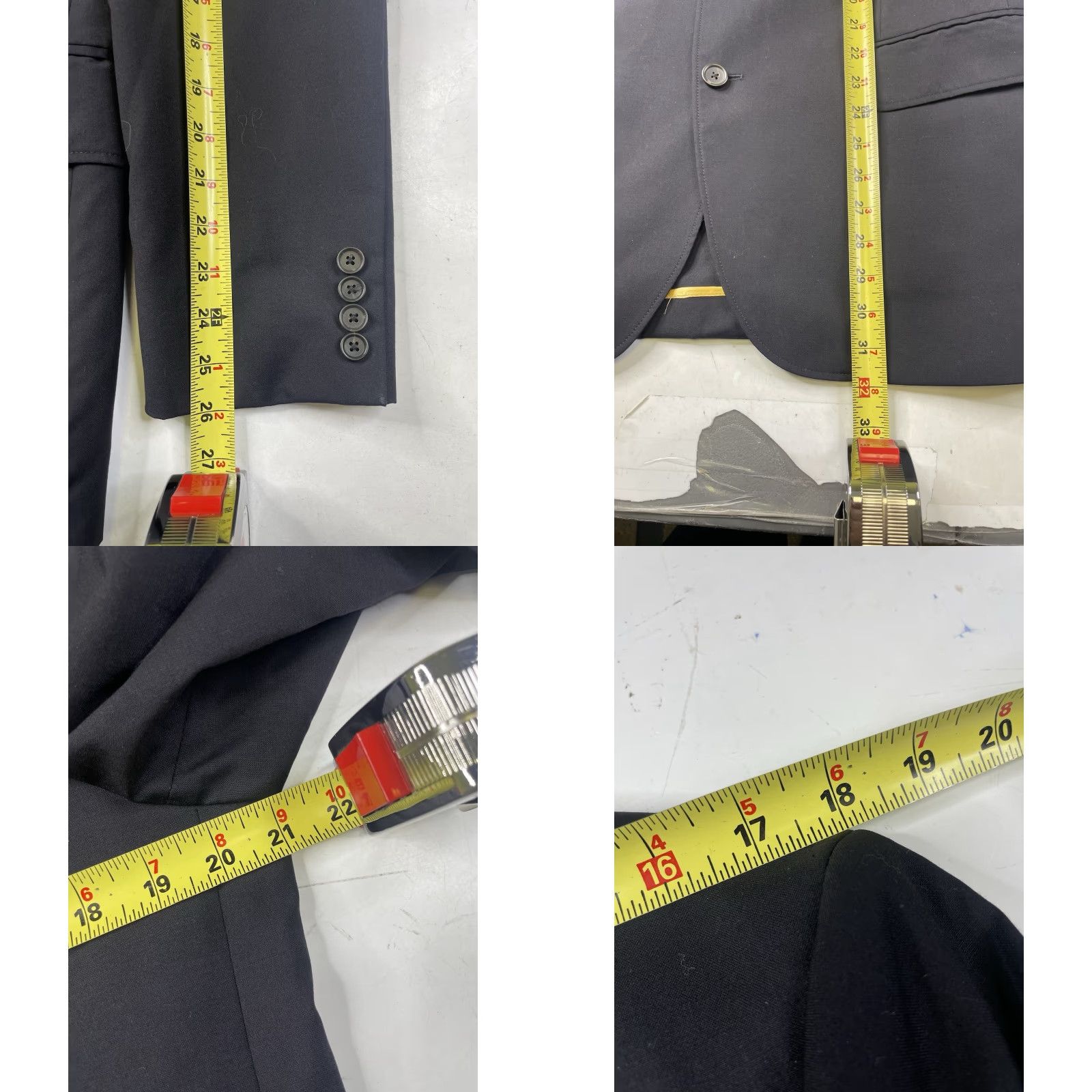 J.Crew VINTAGE J.CREW Blazer Mens 40 Blue Wool Cambridge Sport Coat 3 Button Jacket Front Inner Pockets Mens Size 40R - 8 Thumbnail