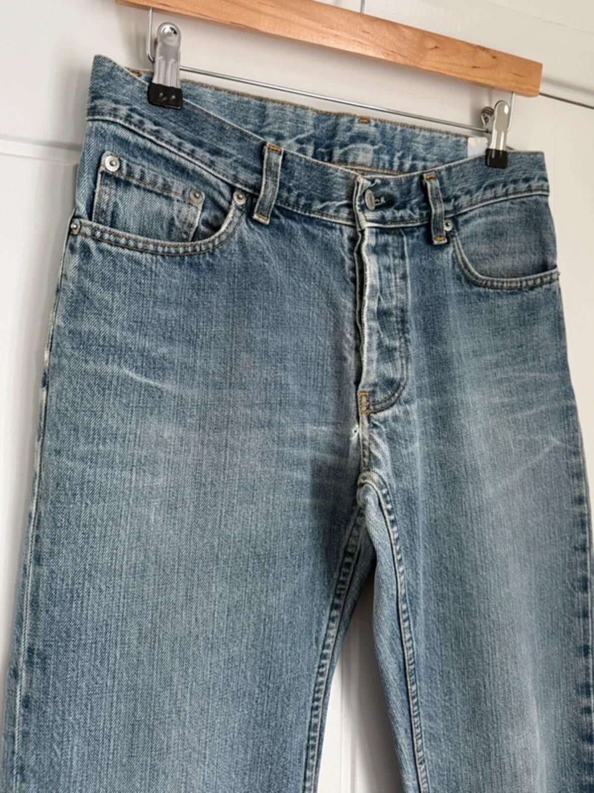 Helmut Lang Helmut Lang 1998 Vintage Blue Faded Denim Jeans Size: 30 Size US 30 / EU 46 - 4 Thumbnail