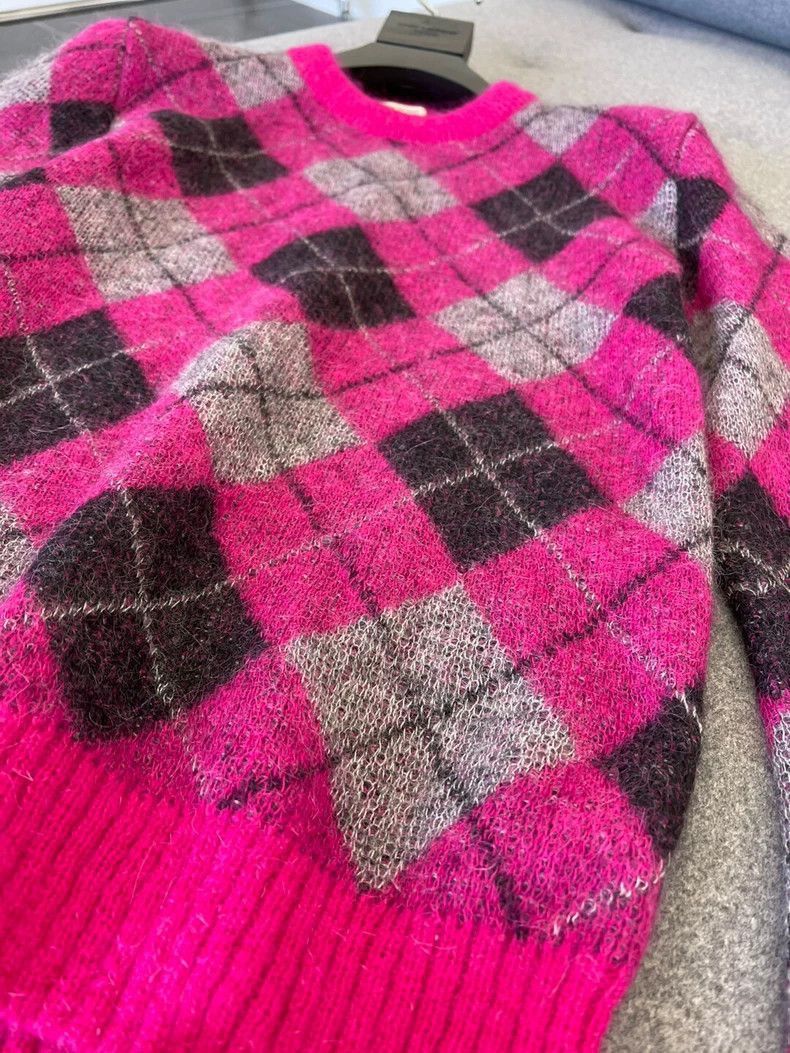 Saint Laurent Paris Saint Laurent Paris Plaid sweater-2506 Size US S / EU 44-46 / 1 - 6 Thumbnail