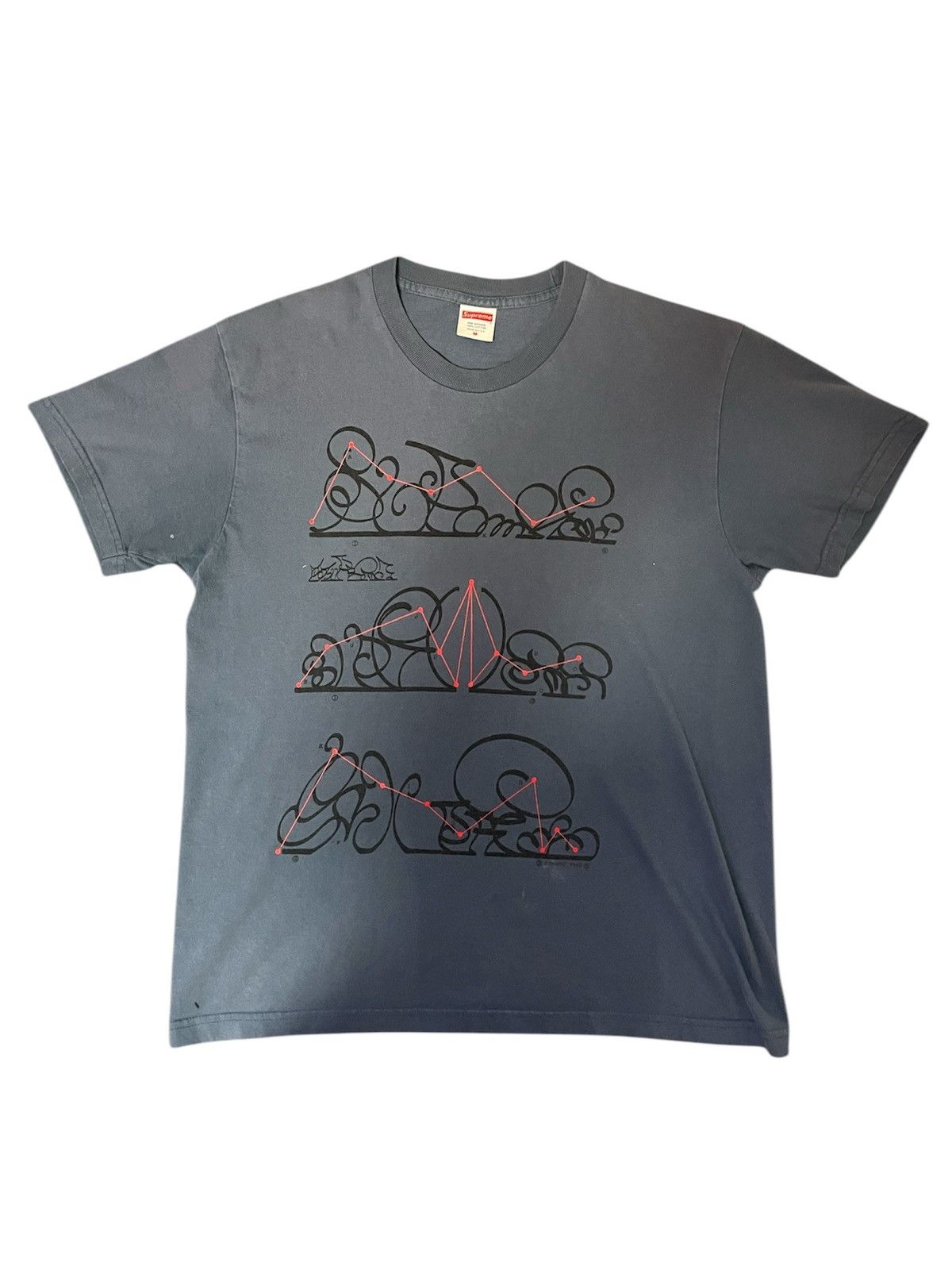 Supreme FW18 Supreme System Tee in Slate | Grailed