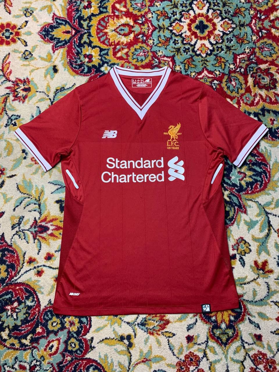 New Balance LIVERPOOL 2017 2018 HOME FOOTBALL SHIRT SOCCER JERSEY Size US S / EU 44-46 / 1 - 1 Thumbnail