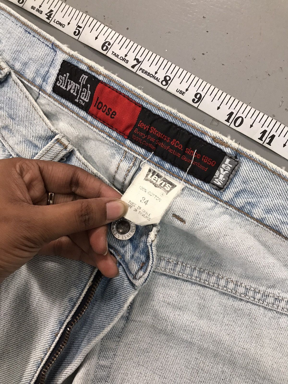 Levi's Vintage Levi’s Strauss & co silver tab denim short Size US 33 - 6 Thumbnail