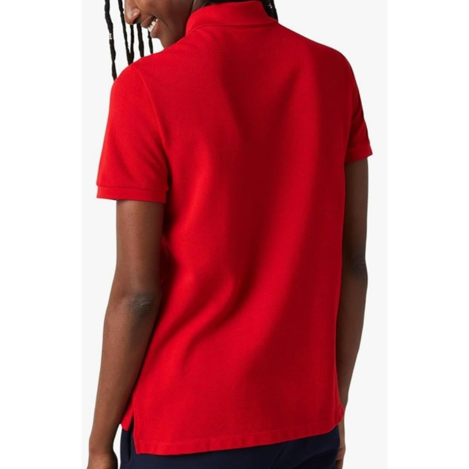 Lacoste Lacoste Women's Classic Fit Short Petit Pique Polo Red 6 Size M / US 6-8 / IT 42-44 - 4 Thumbnail