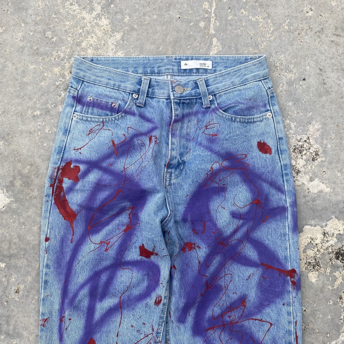 If Six Was Nine De Ondo Seoul city paint splatter denim jeans CDG Size US 28 / EU 44 - 5 Thumbnail