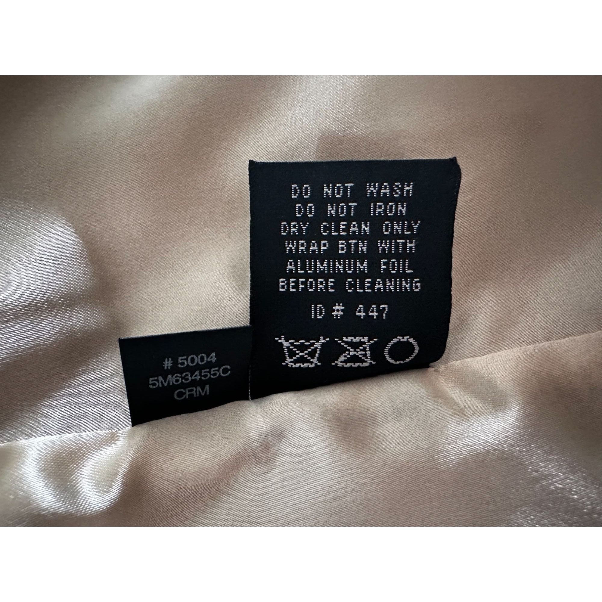 Black Rivet Cream Black Rivet formal festival Jacket Faux fur cream jack Size L / US 10 / IT 46 - 5 Thumbnail