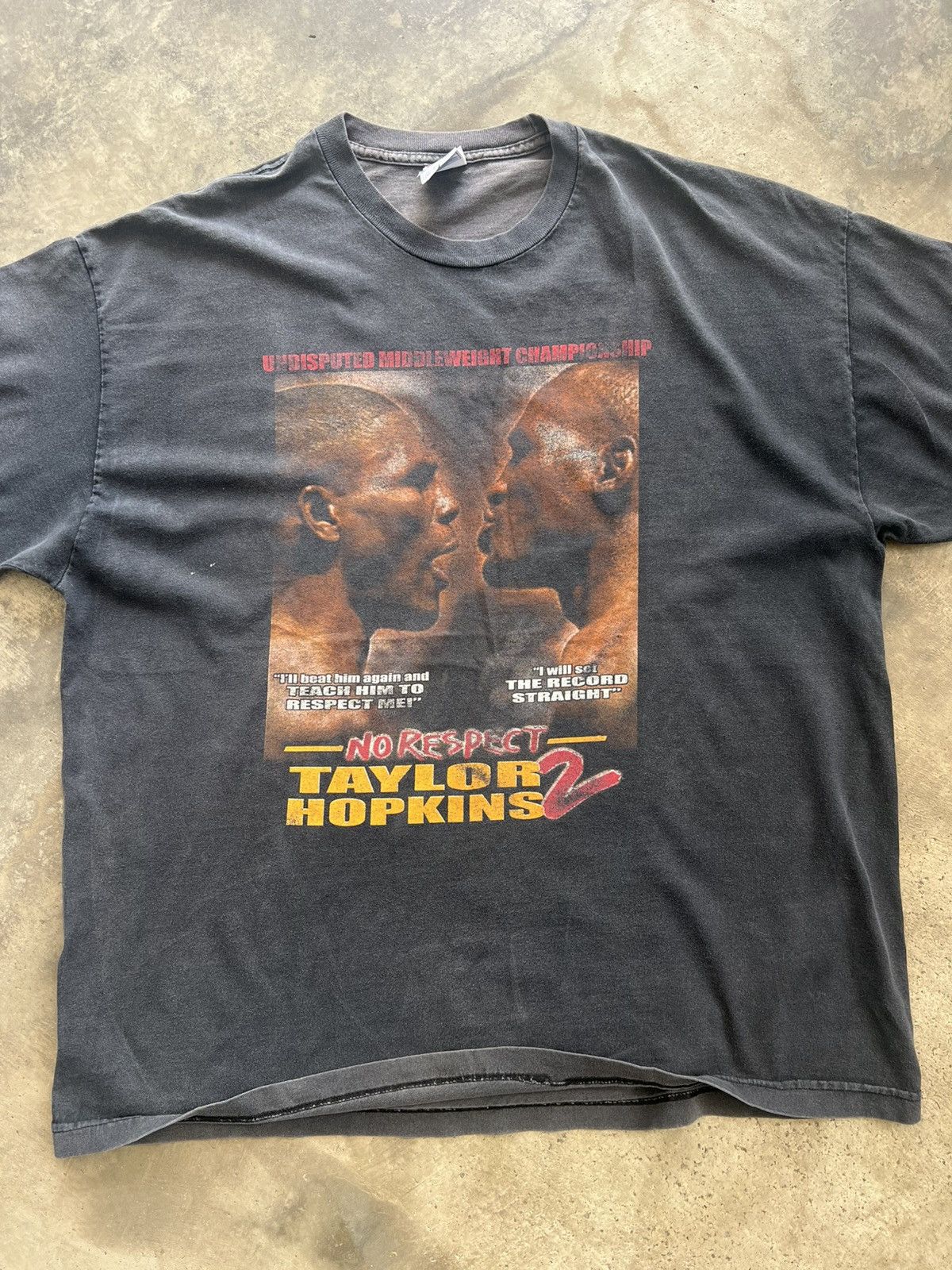 Rap Tees Vintage Rare Taylor vs Hopkins Rap Tee Boxing WBC XXL Size US XXL / EU 58 / 5 - 3 Thumbnail