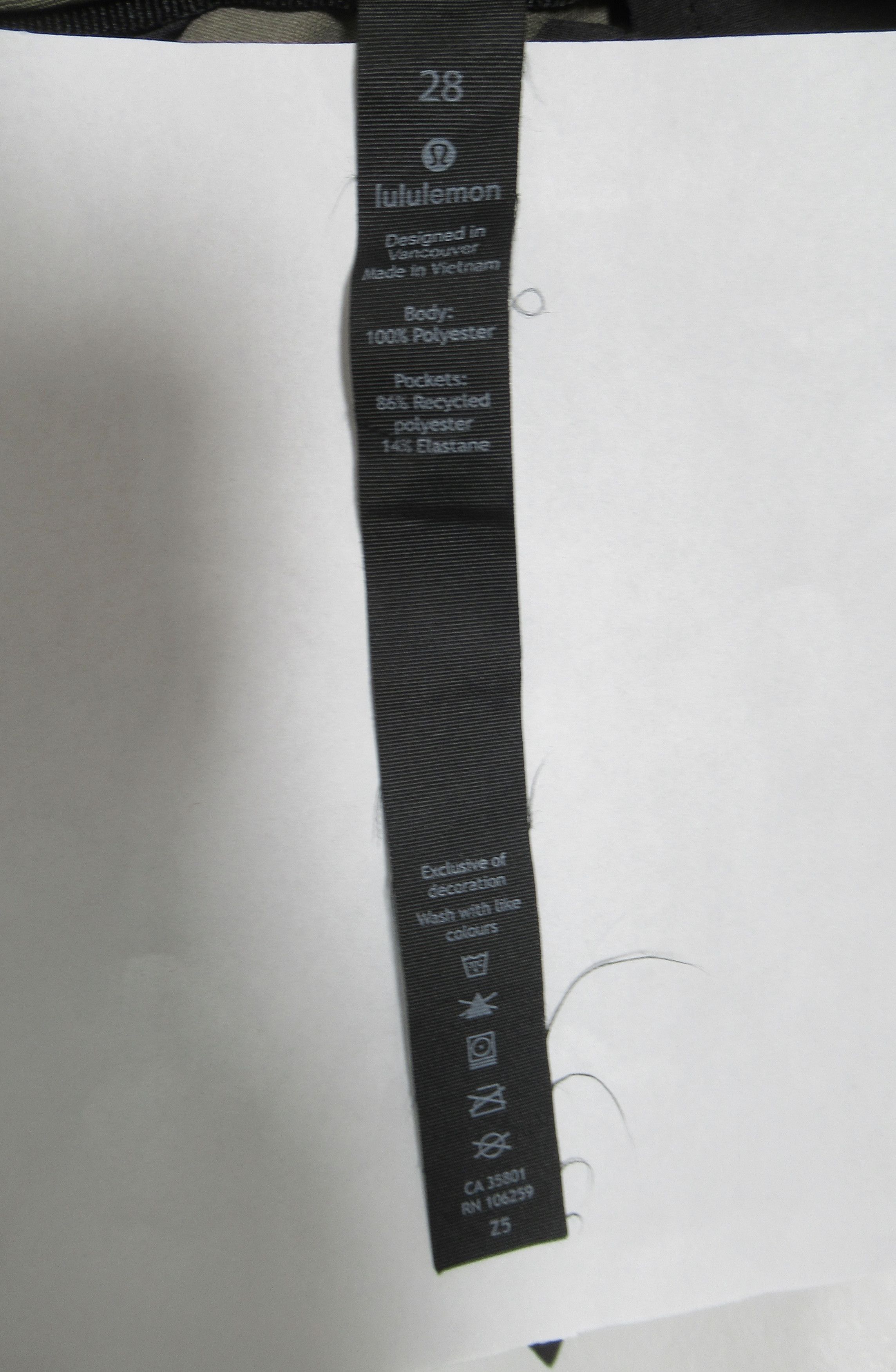 Lululemon Lululemon Men's Commission Pant Slim *Warpstreme 32" Nomad Size US 28 / EU 44 - 12 Thumbnail