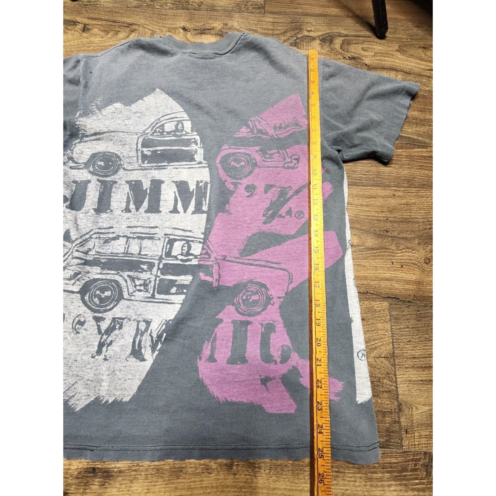 Gloverall VINTAGE JIMMY'Z Gray L Woody Wagon All Over Print Short Sleeve T-Shirt 80s 90s Beach Mens Size US L / EU 52-54 / 3 - 5 Thumbnail