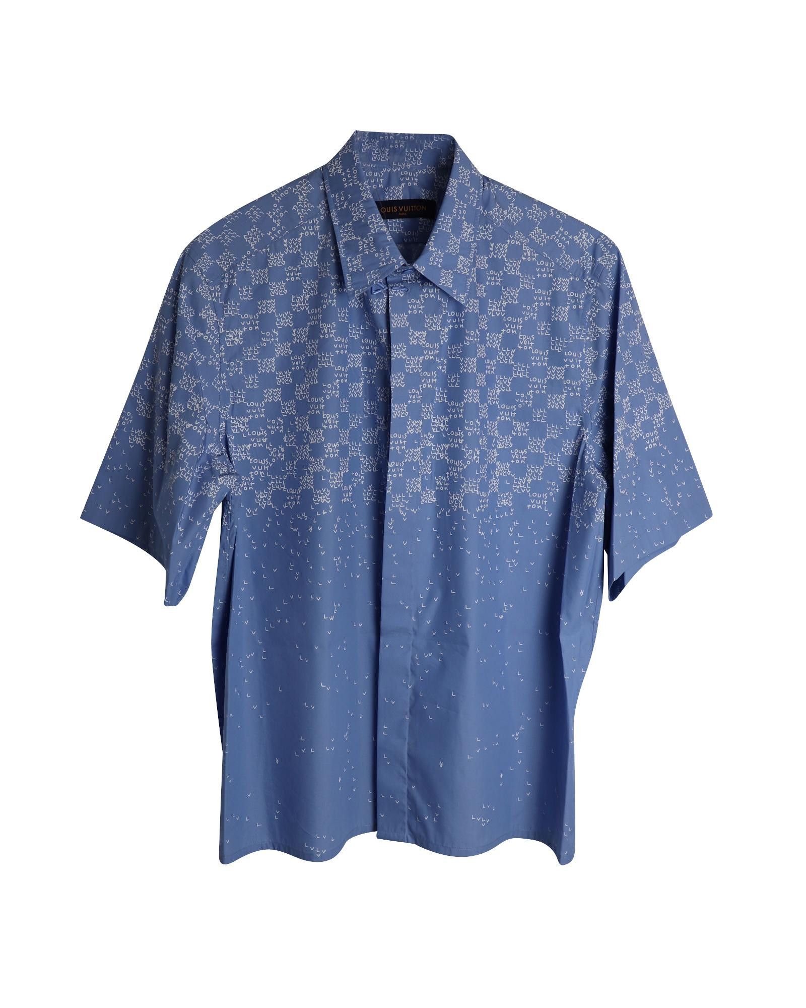 Louis Vuitton Damier Pocket Collar Polo Shirt - Blue Polos, Clothing -  LOU598416