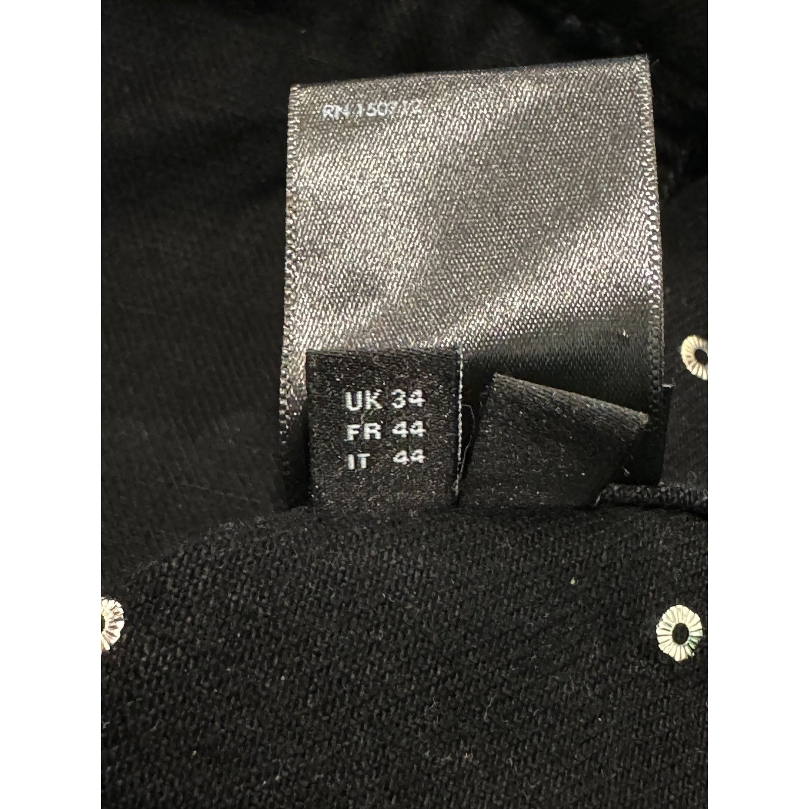 Amiri Amiri Black & Blue Rhinestone Jacket Size US XS / EU 42 / 0 - 11 Thumbnail