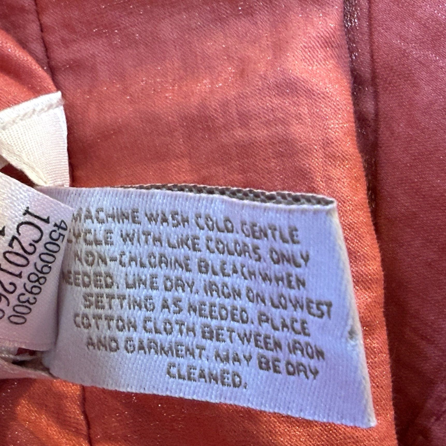 Vintage Chico’s Blazer Jacket Women’s 2 Metallic Orange Crinkle Long Sleeve Open Front Collared Pockets Short Length Business Casual Travel Size XS / US 0-2 / IT 36-38 - 8 Thumbnail