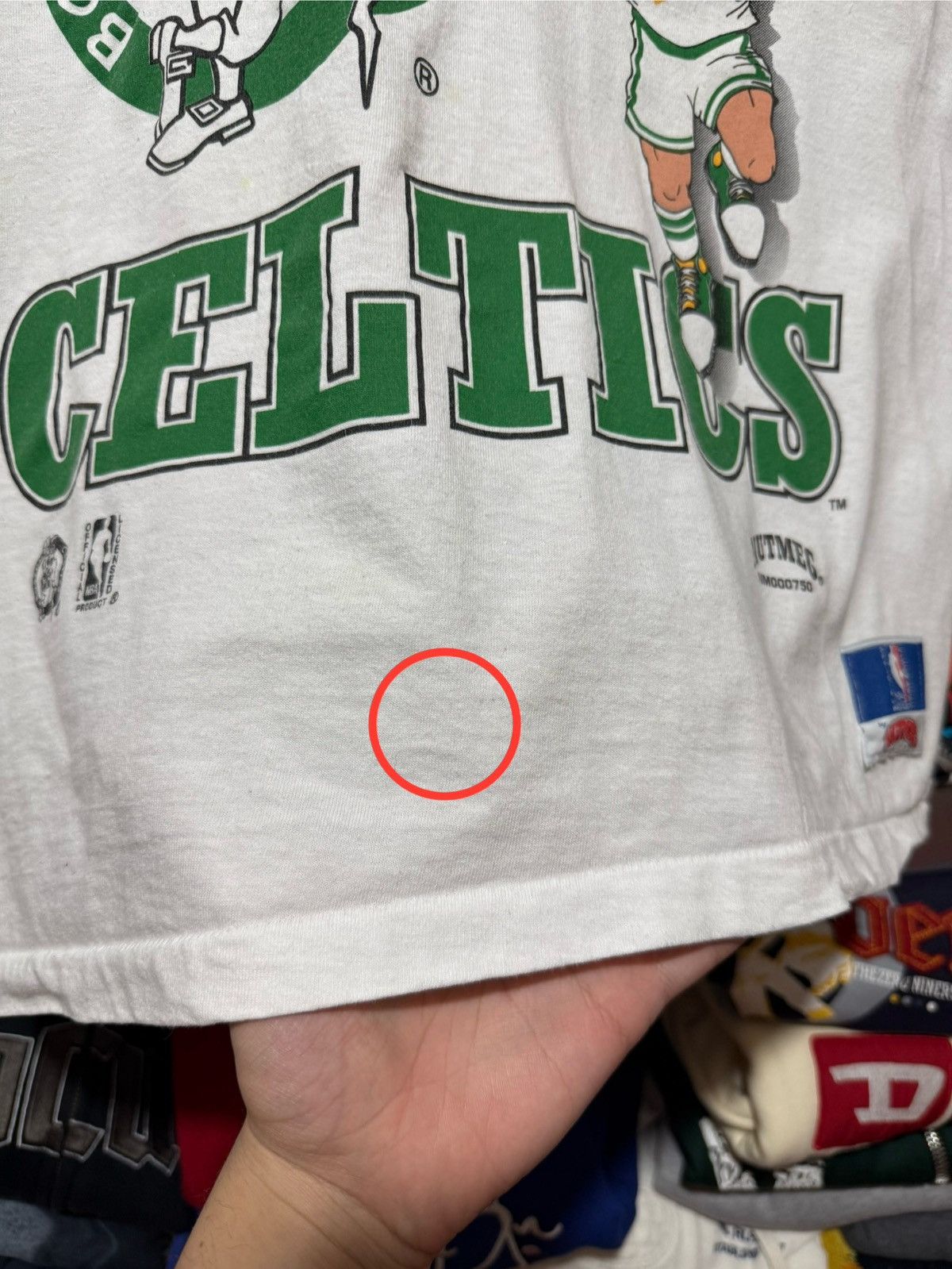 Nutmeg Vintage 90’s Nutmeg Boston Celtics NBA T-Shirt Y2K Hype Size US XL / EU 56 / 4 - 9 Thumbnail