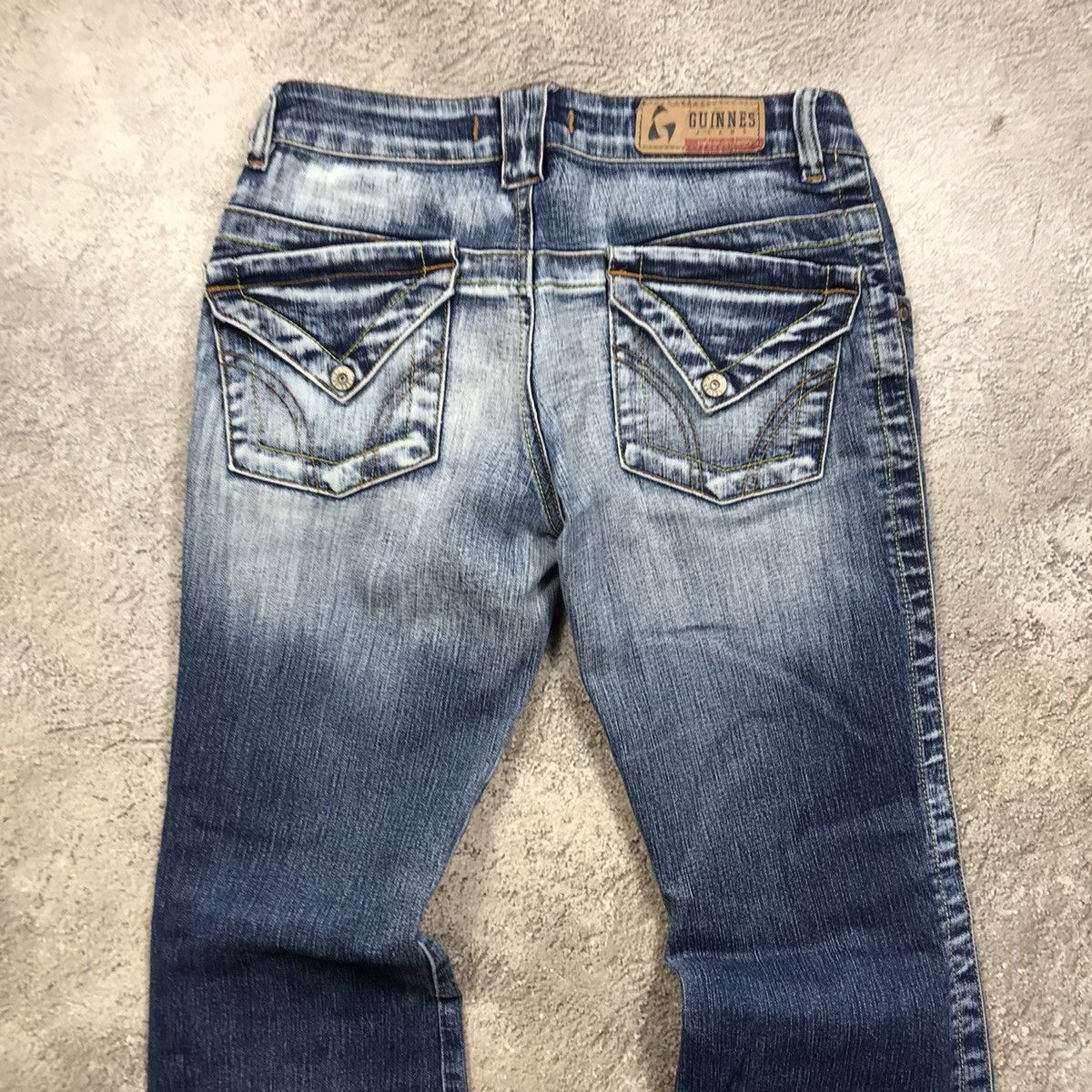 Vintage Vintage 90s Distressed Baggy Jeans Grunge Thrashed Dark Wash Size 28" / US 6 / IT 42 - 5 Thumbnail