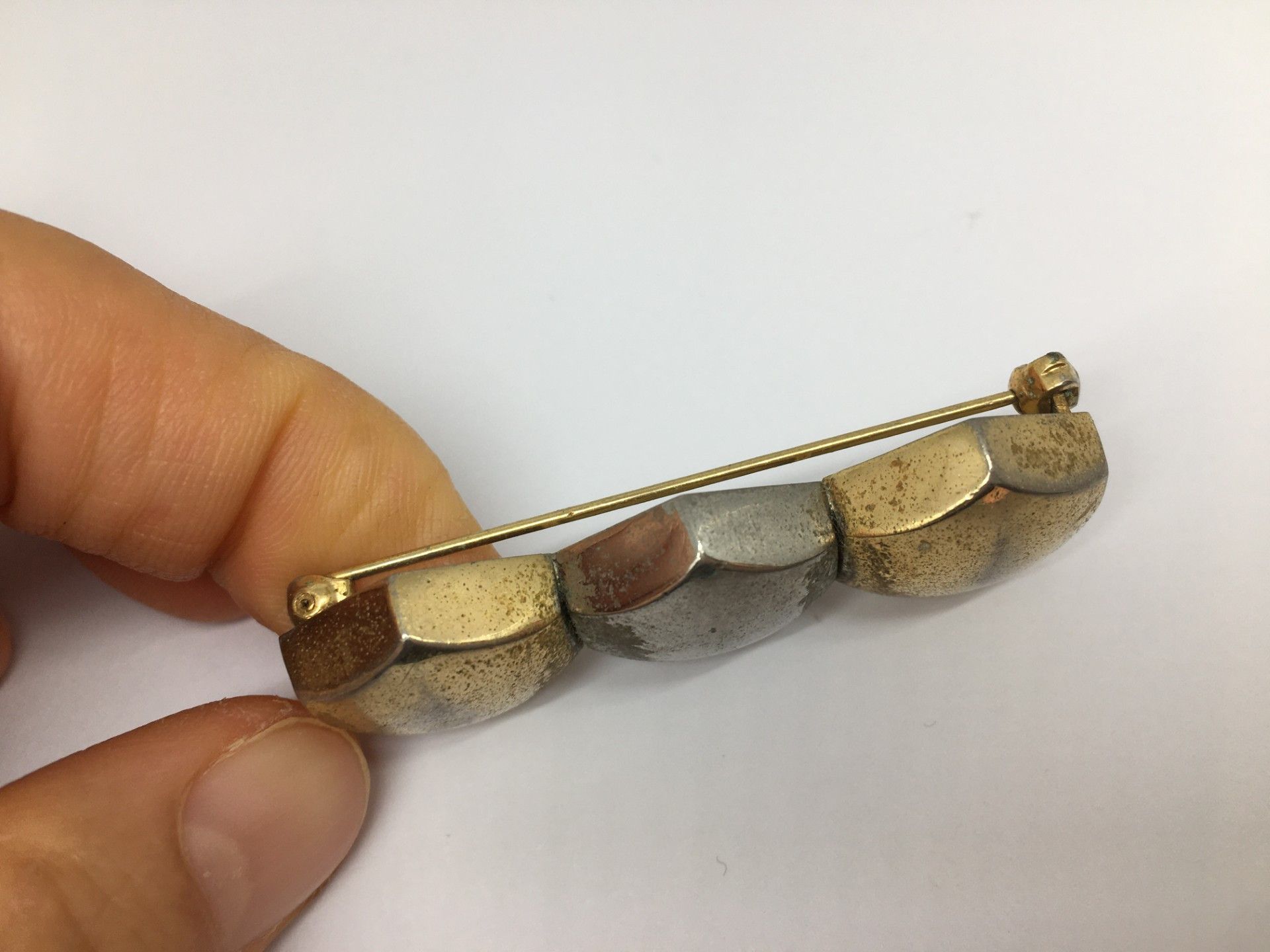 Vintage GROSSE GERMANY c. 1969 TRIPLE HONEYCOMB BROOCH AVANT GARDE Size ONE SIZE - 5 Thumbnail