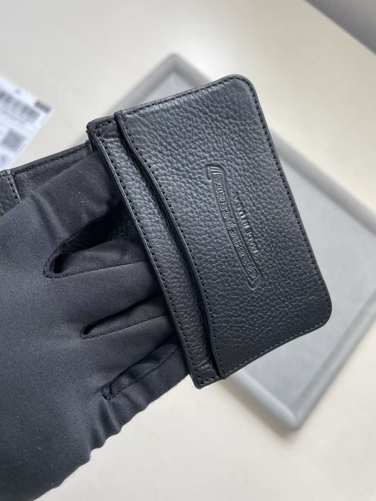 Chrome Hearts Chrome Hearts Black Silver Scroll Folded Cardholder Size ONE SIZE - 9 Thumbnail