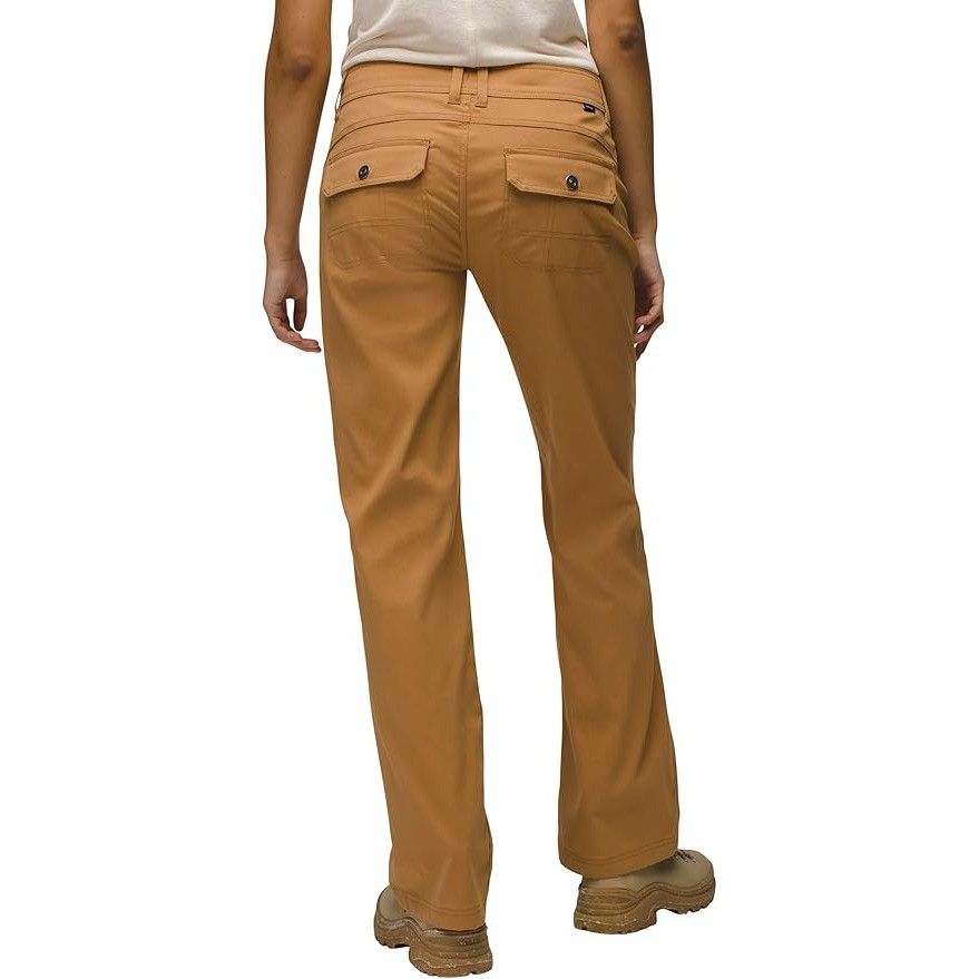 Prana NWT PrAna Halle Pants Women's 8 Short Tan Snap Roll Up Quick Size 30" / US 8 / IT 44 - 4 Thumbnail