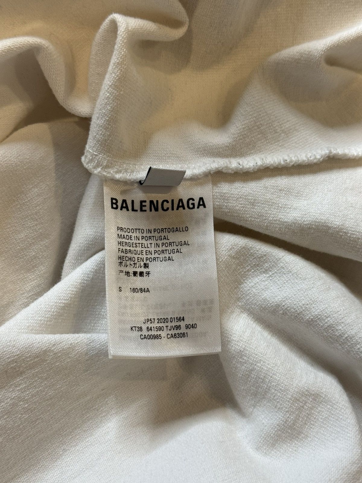 Balenciaga Balenciaga Scribble Curve Oversized Tshirt Size US S / EU 44-46 / 1 - 12 Thumbnail