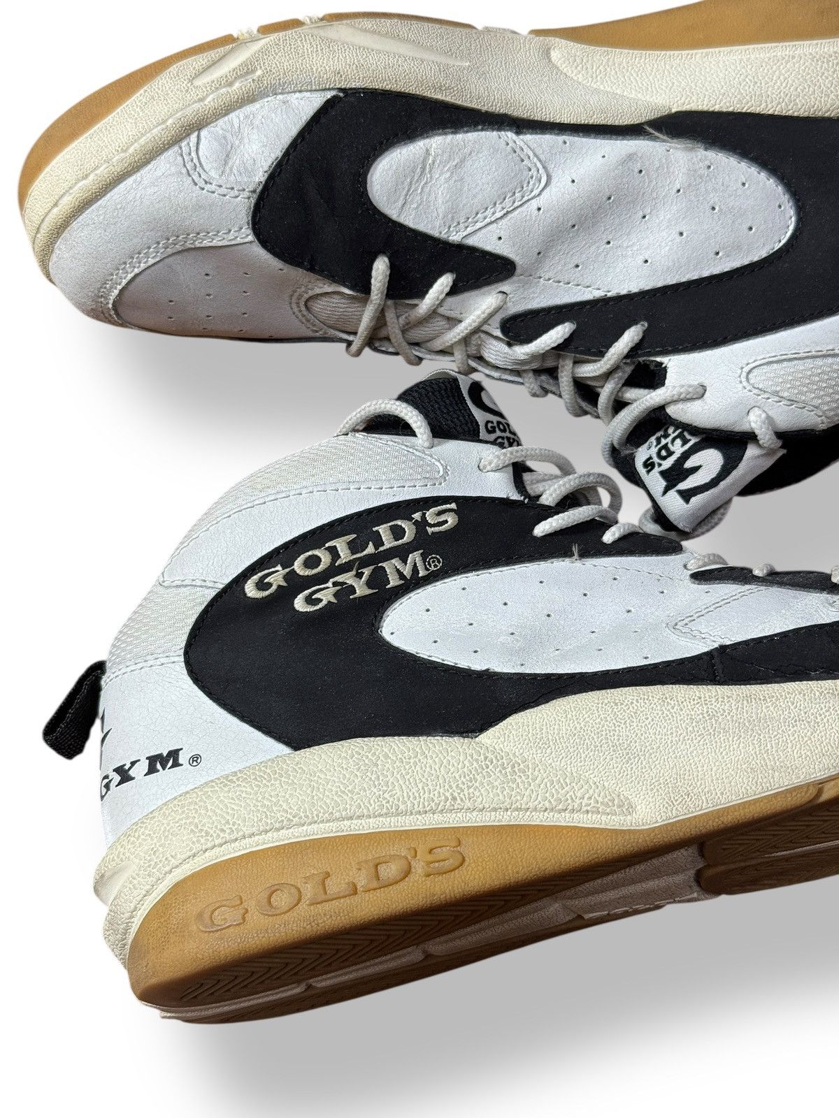 Vintage *RARE* 1990s GOLD’S GYM TRAINING SNEAKERS BODYBUILDING USA Size US 11 / EU 44 - 2 Thumbnail