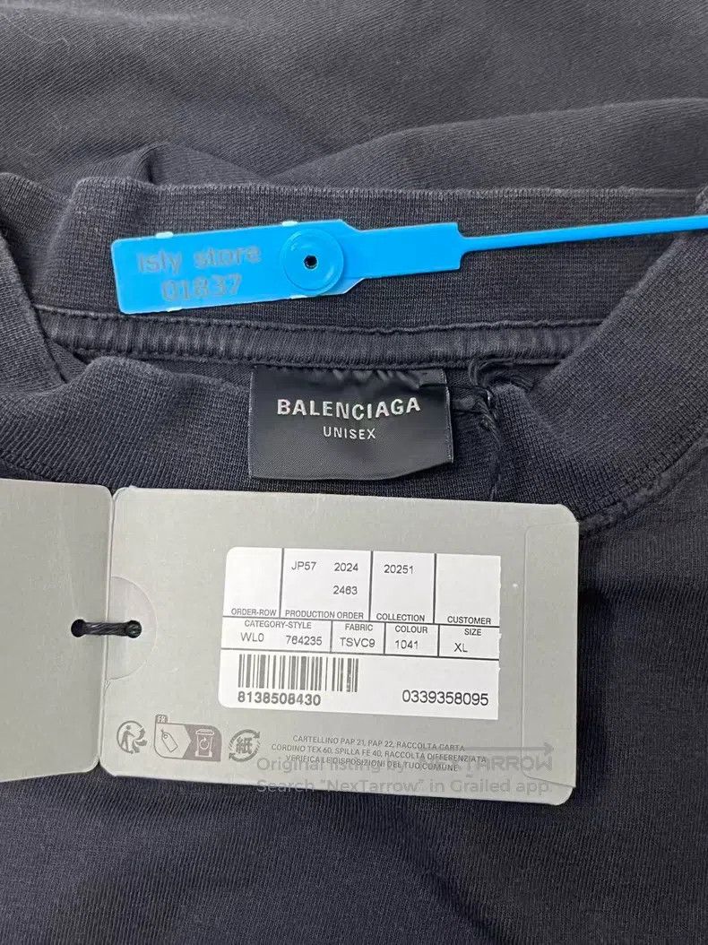 Balenciaga Balenciaga Faded plain weave short sleeve T-shirt, regular Size US XL / EU 56 / 4 - 5 Thumbnail