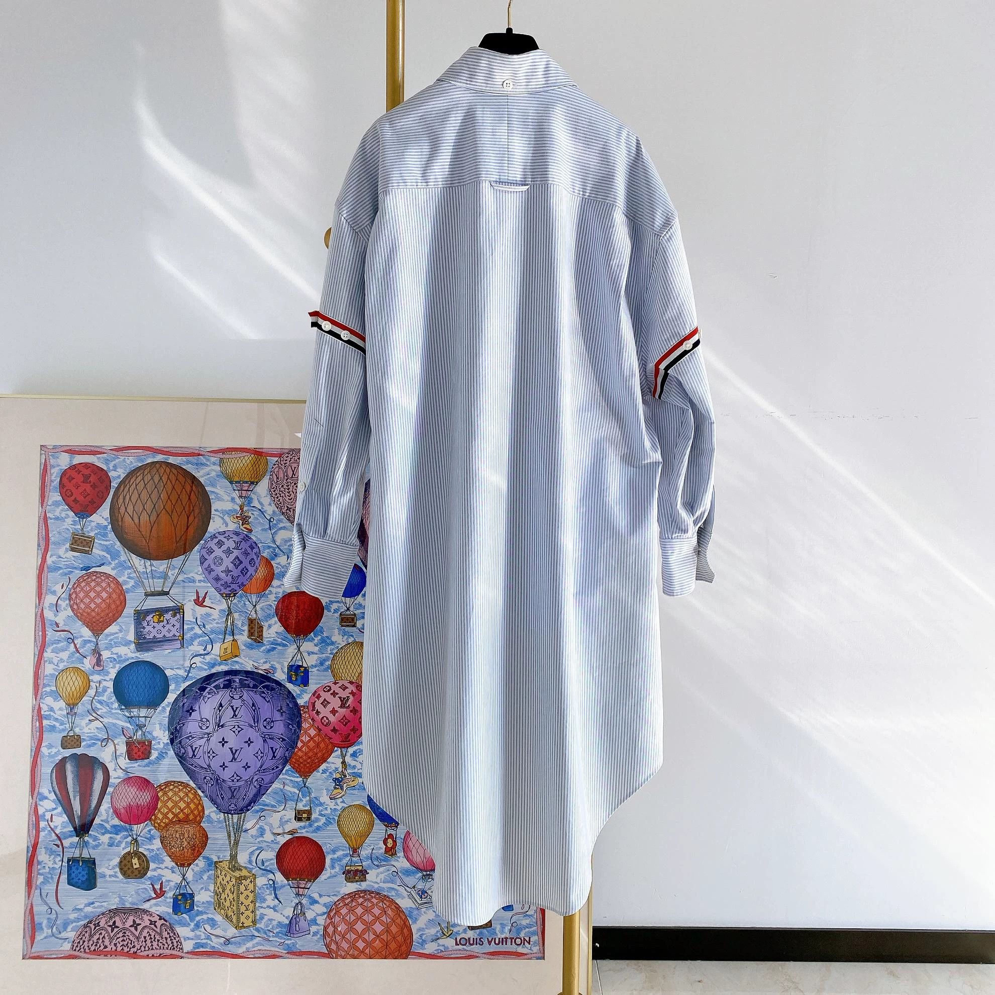 Thom Browne Thom Browne Blue Stripe Shirt Dress 36 new with tags Size XS / US 0-2 / IT 36-38 - 2 Thumbnail