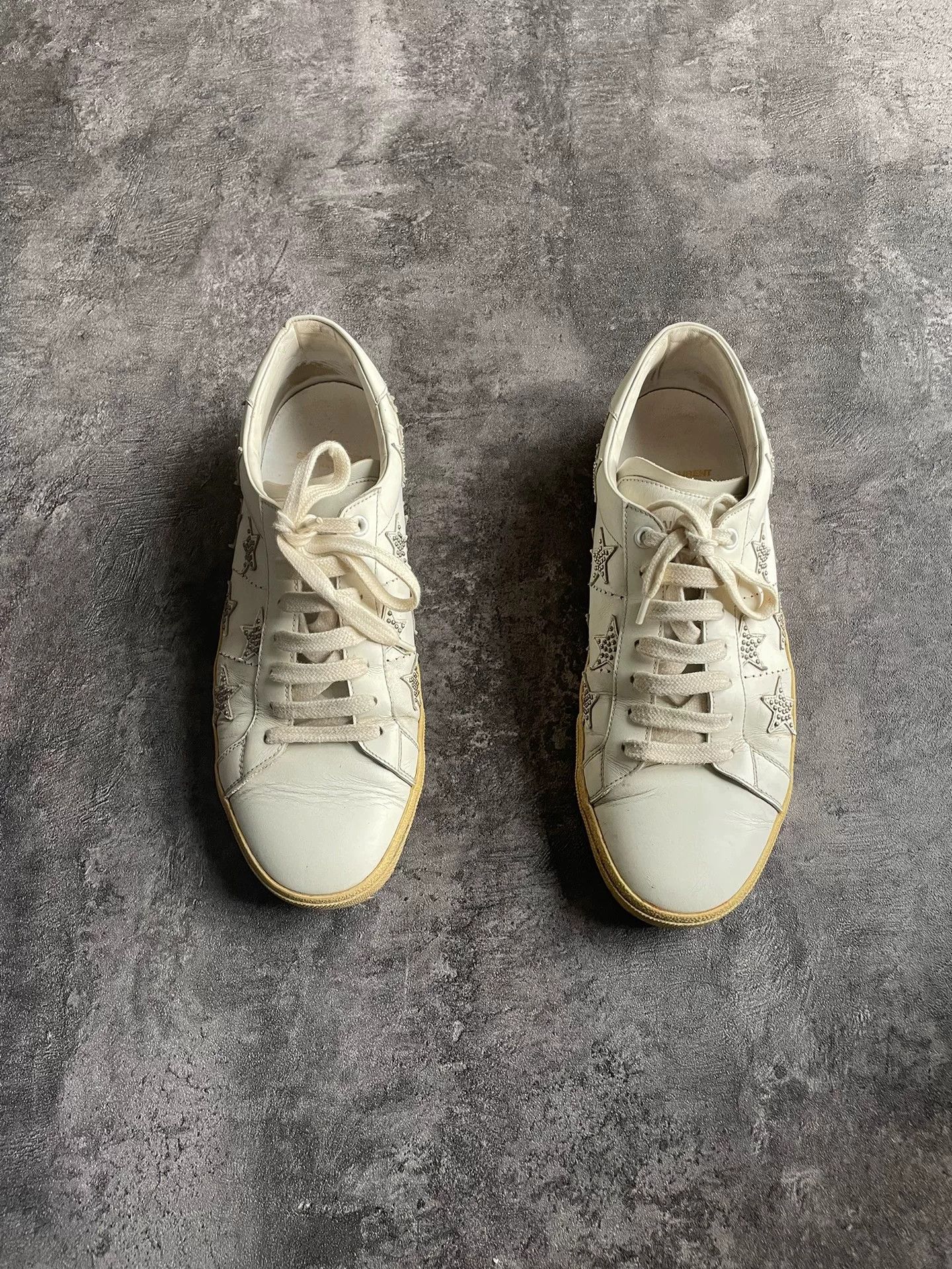 Saint Laurent Paris Saint Laurent Star Studded Sneakers Size 41.5 Size US 8.5 / EU 41-42 - 1 Thumbnail