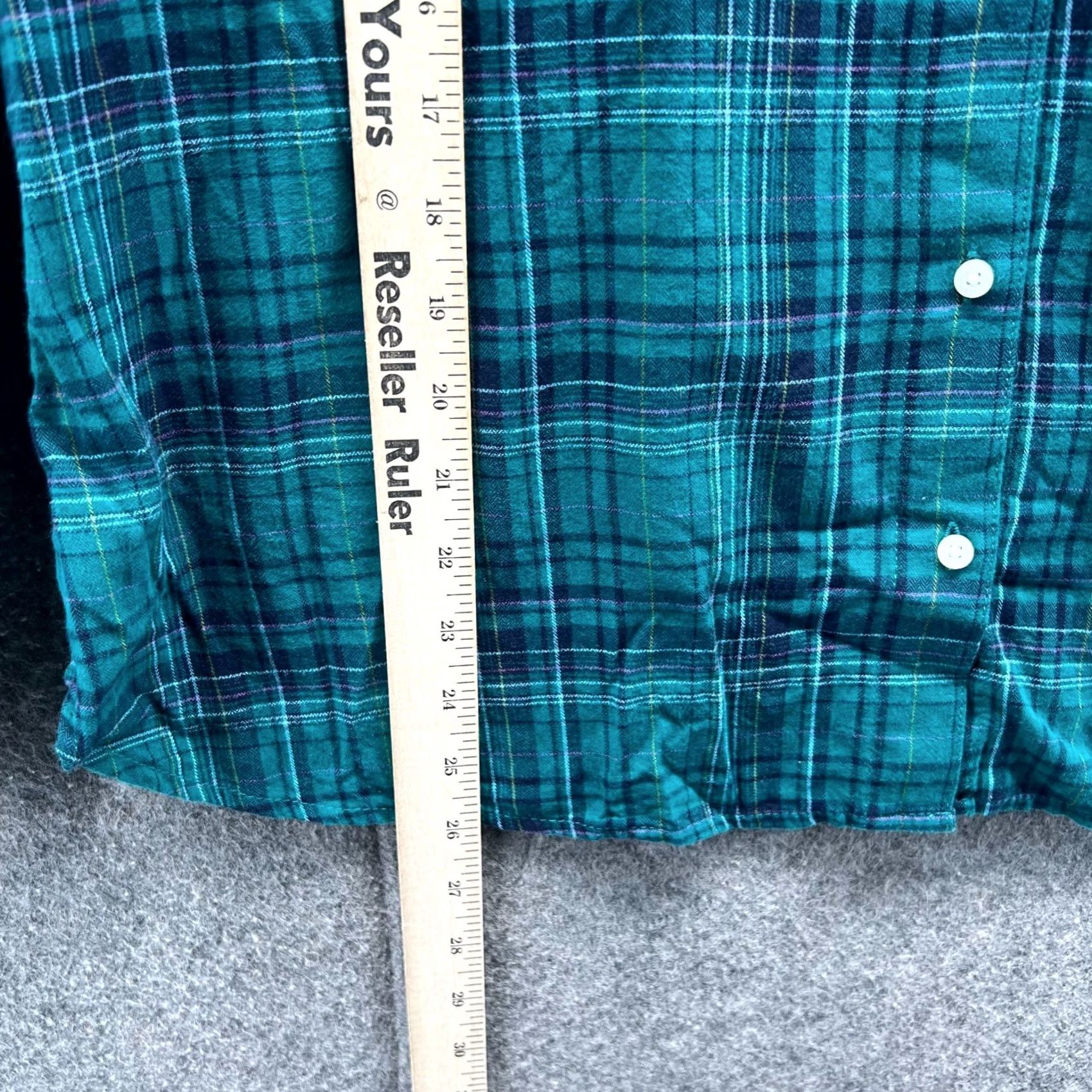 Tommy Hilfiger VINTAGE Tommy Hilfiger Shirt Womens XL Green Plaid Pocket Button Down Preppy Western Size XL / US 12-14 / IT 48-50 - 4 Thumbnail