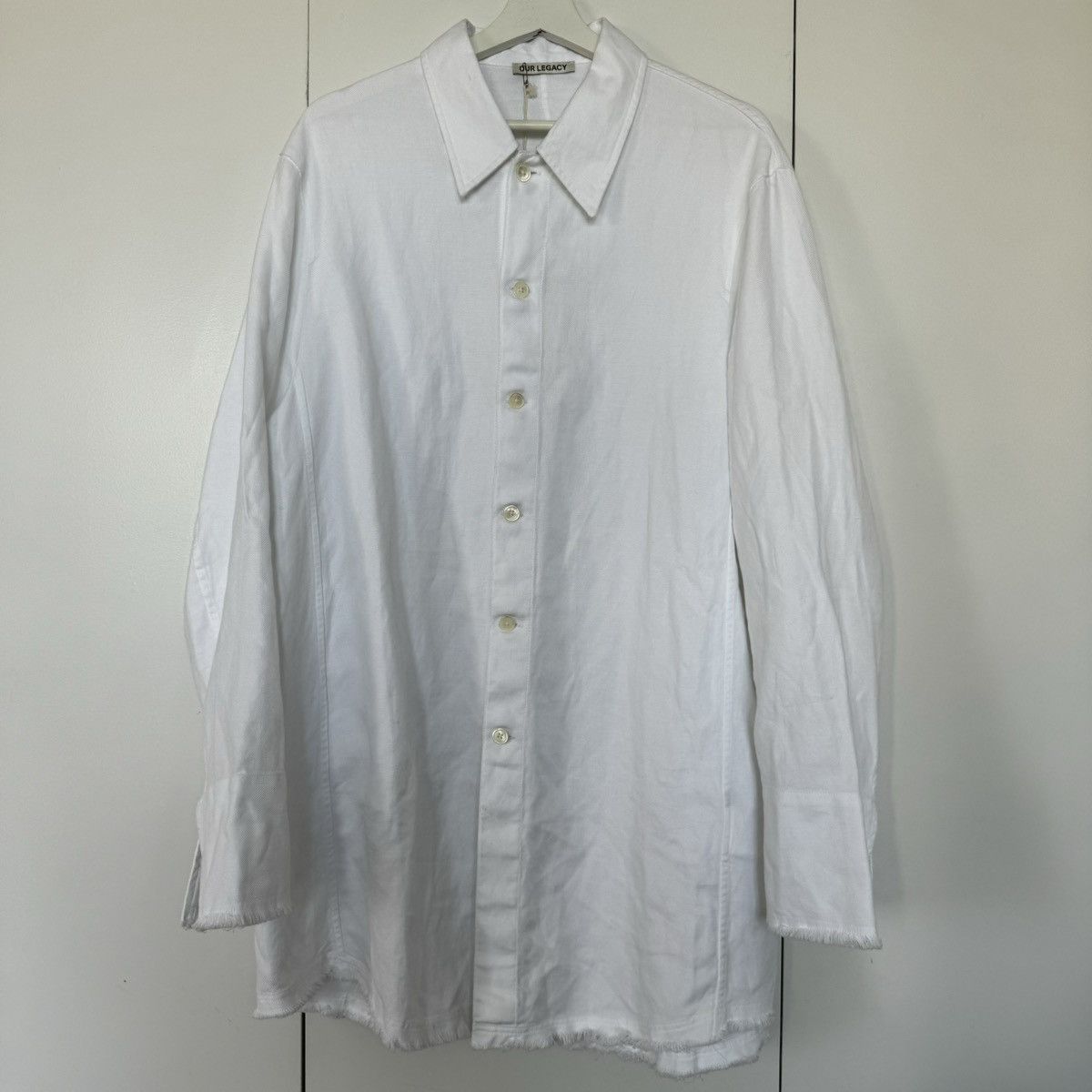 Our Legacy Our Legacy Big Welding Shirt, White, IT48 | Grailed