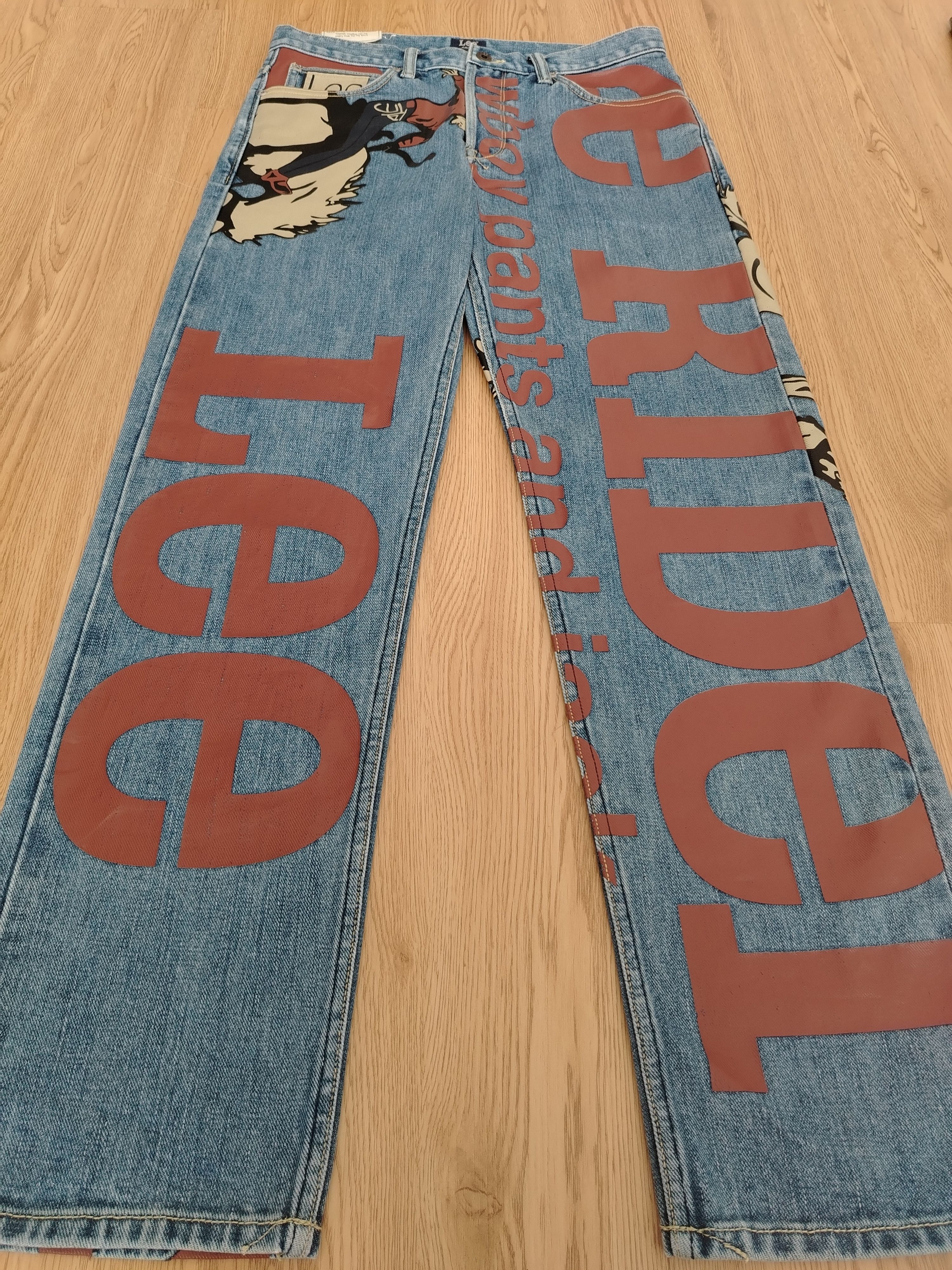 Lee × Vintage Lee Riders 101 Jeans Banner Vintage Limited Edition Size US 33 - 2 Thumbnail
