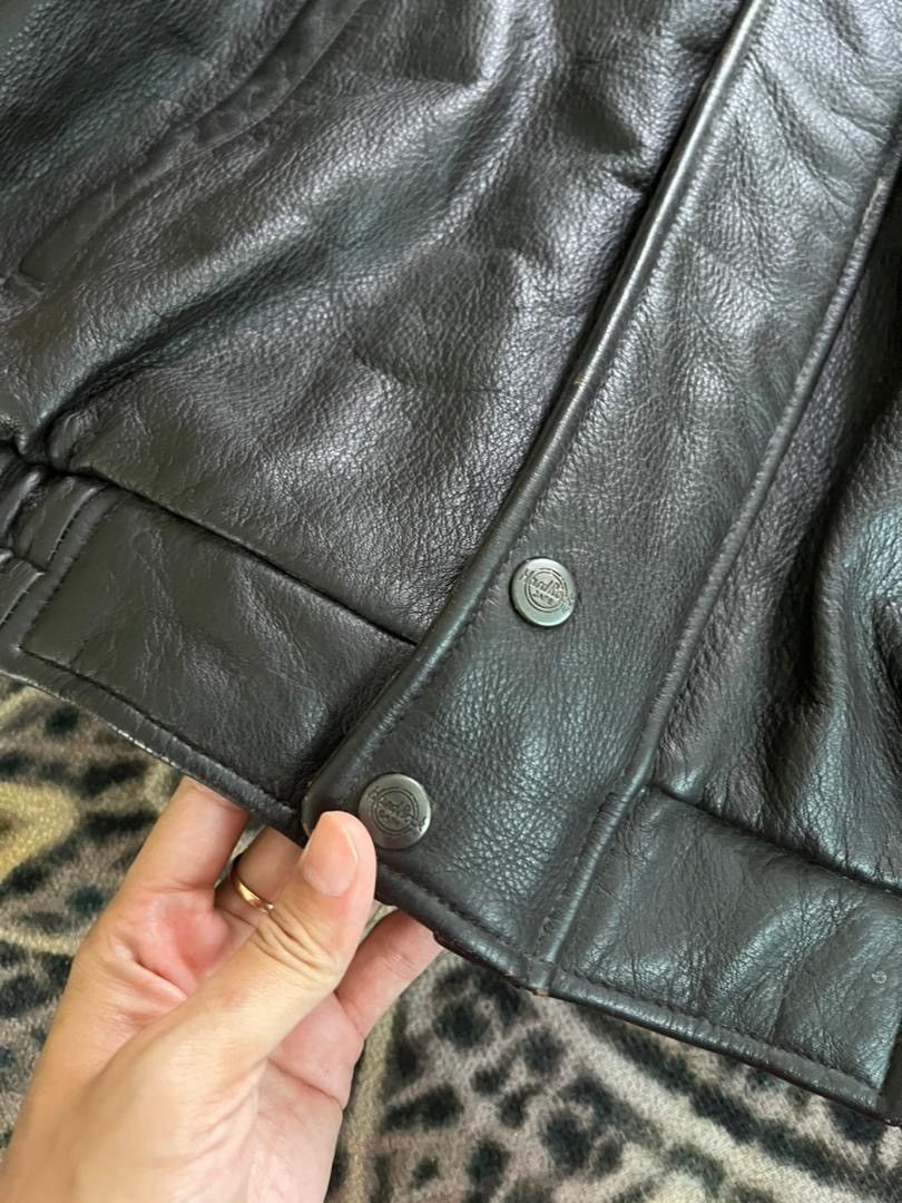 Hard Rock Cafe Vintage 90s Hard Rock Cafe London Leather Jacket Size US L / EU 52-54 / 3 - 10 Thumbnail