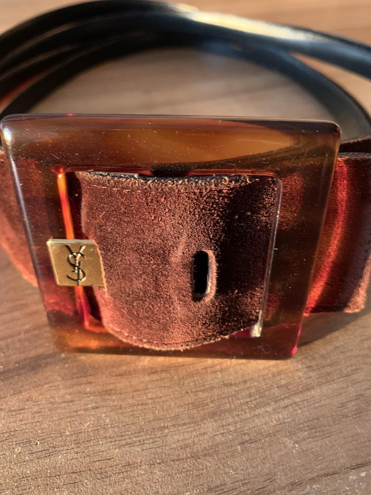 Dior 🔥 Yves Saint Lauren Brown Suede Belt Size ONE SIZE - 2 Thumbnail