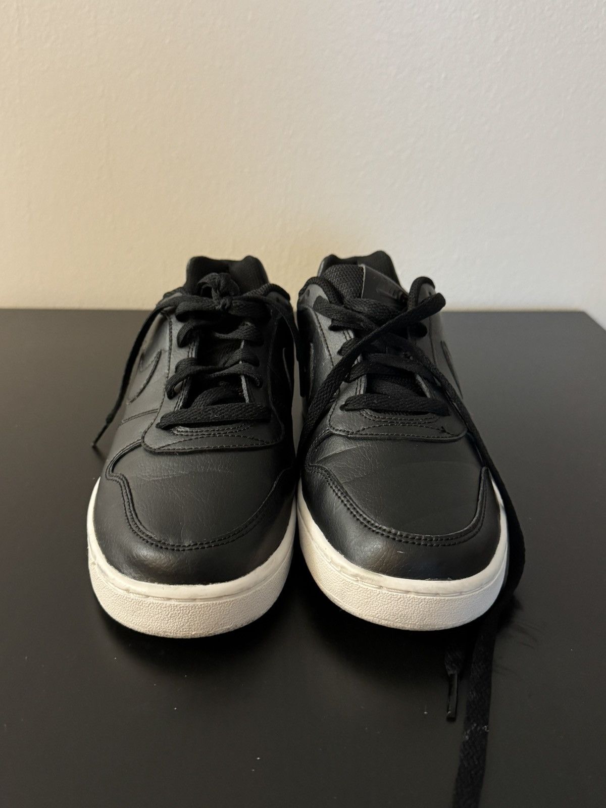 Nike Nike Ebernon Low Black White Athletic Shoes Women's Size 8 Size US 8 / IT 38 - 3 Thumbnail