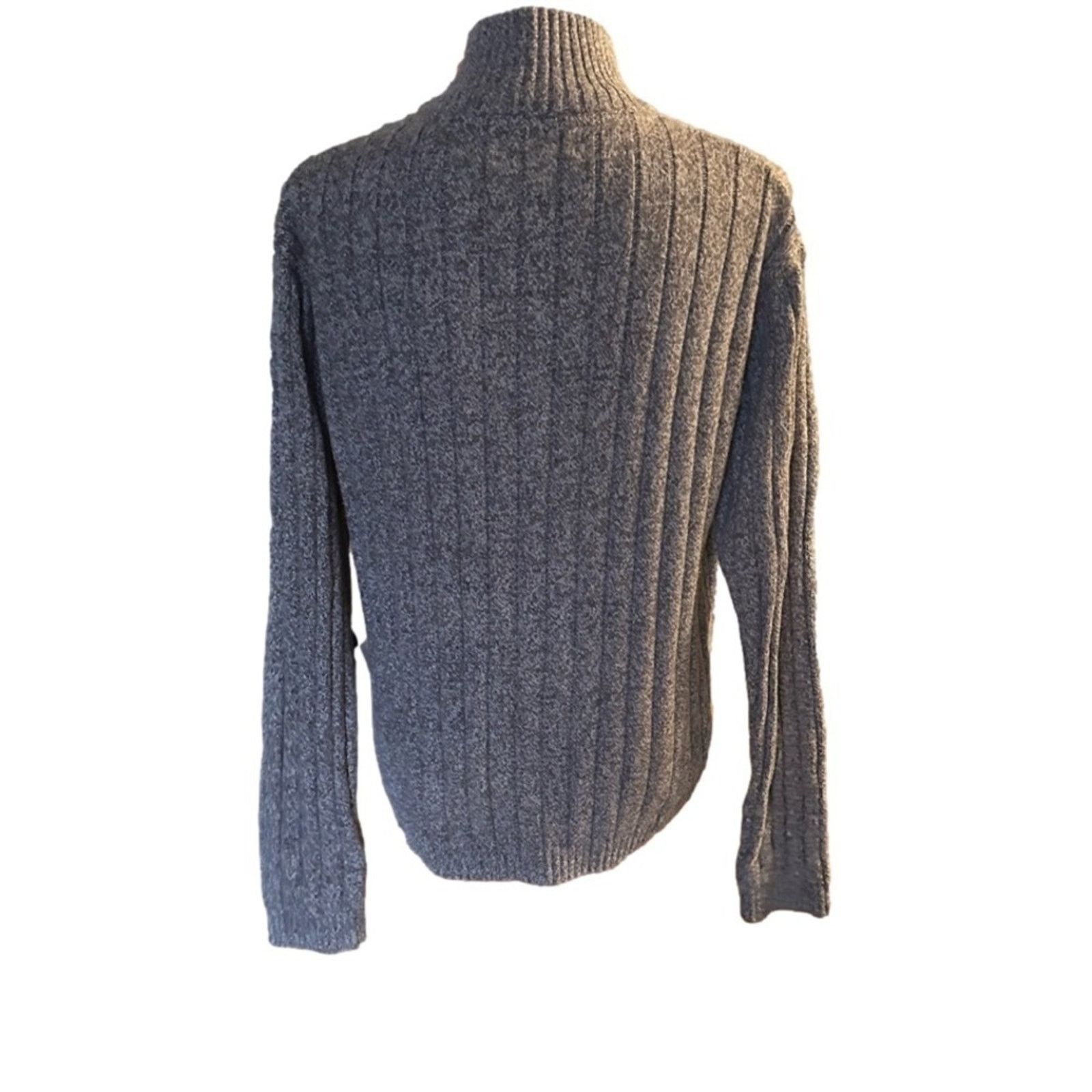 Oscar De La Renta Oscar de la Renta Grey Cable Knit Sweater – Size L Size L / US 10 / IT 46 - 4 Thumbnail