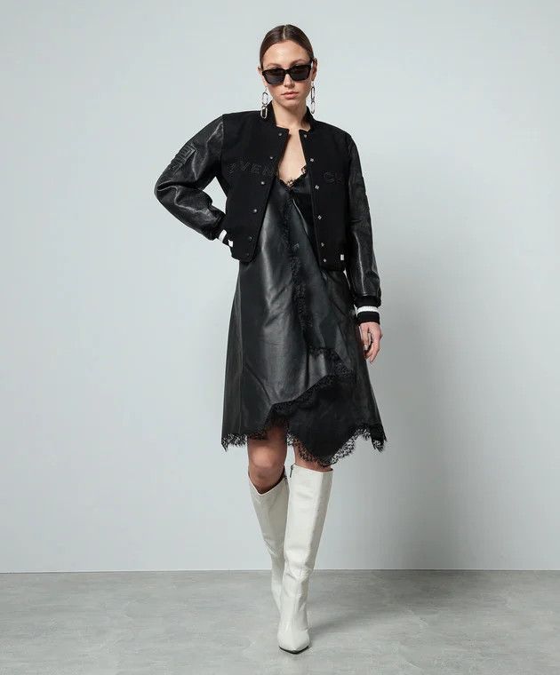 Givenchy o1w1db10325 Bomber Jacket In Wool in Black Size XS / US 0-2 / IT 36-38 - 5 Thumbnail