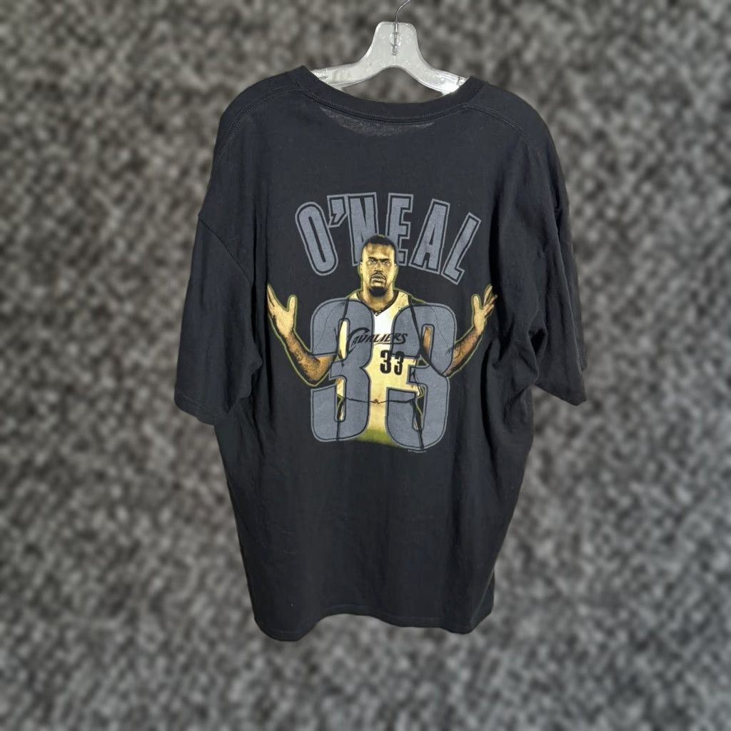Vintage VINTAGE Shaquille O’Neal SHaq Cleveland Cavaliers T Shirt 2XL Black Cotton Majestic Crew Neck Short Sleeve Logo Double-Sided Men Size US XXL / EU 58 / 5 - 1 Thumbnail