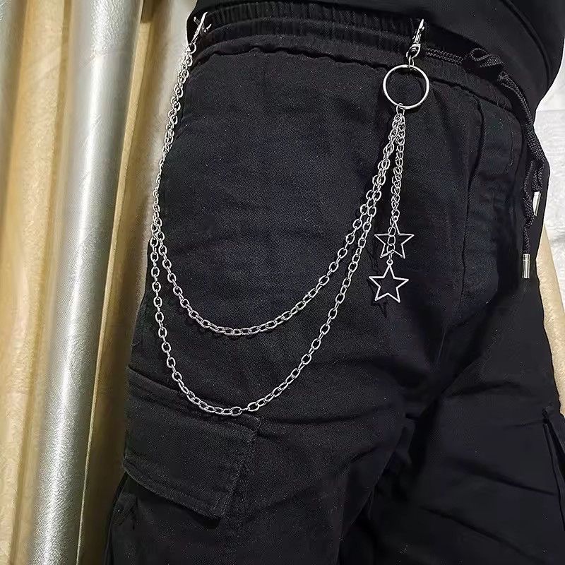 Jewelry Double Layer Combination Silver Wallet Chain Size ONE SIZE - 2 Thumbnail